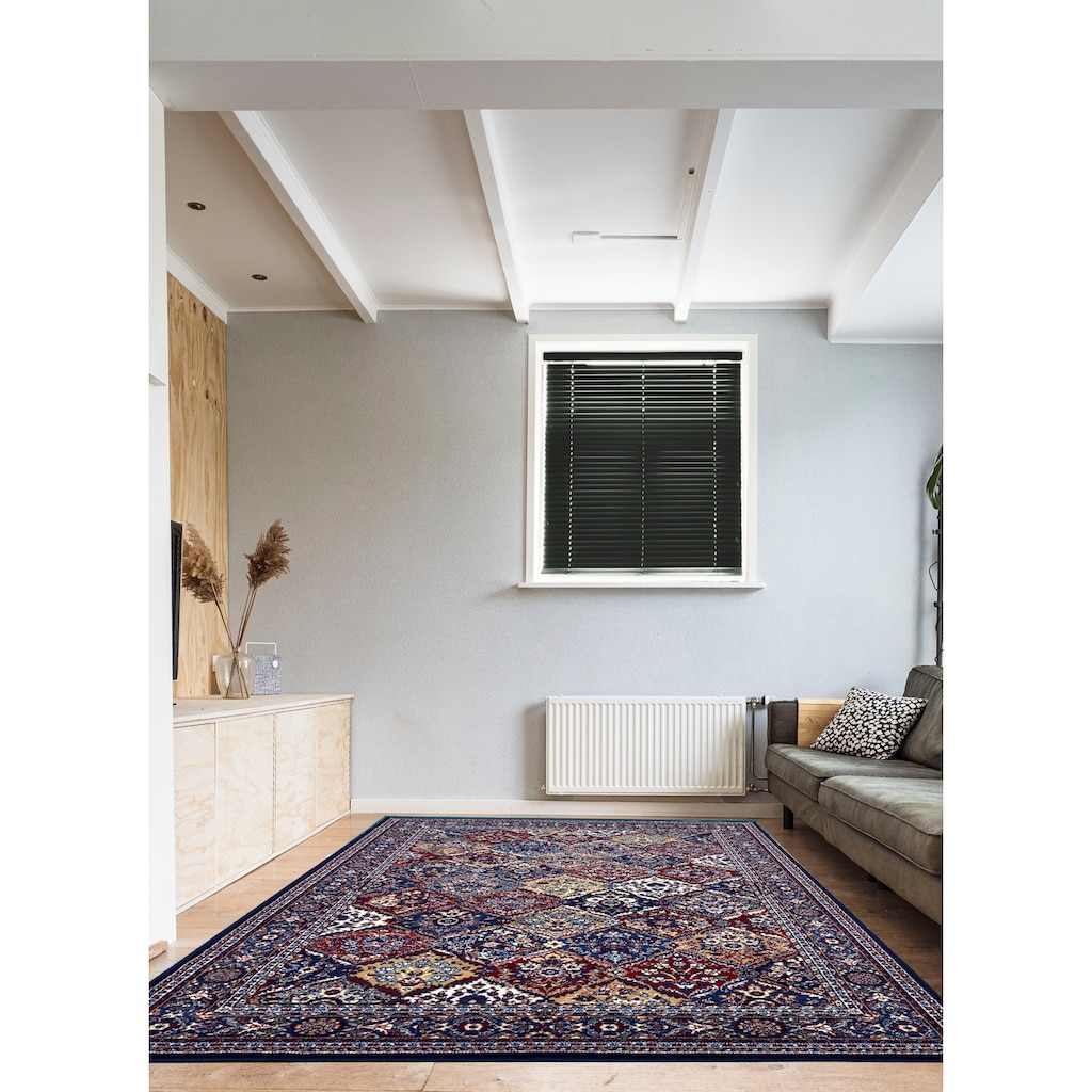 DELAVITA Teppich »Elise«, rechteckig, 7 mm Höhe, Orient-Optik, mit Bordüre, ideal im Wohnzimmer & Schlafzimmer