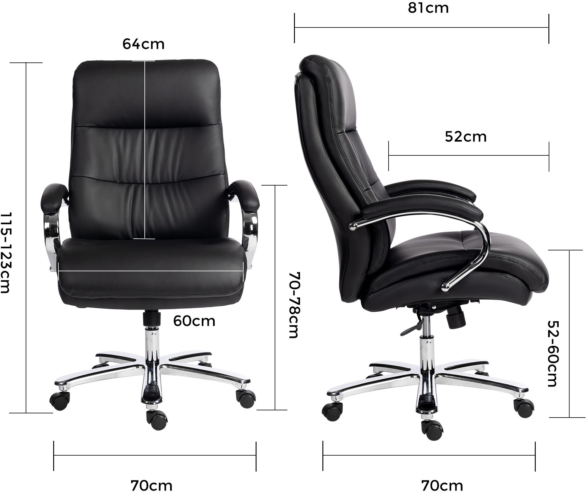 Duo Collection Chefsessel »Chefsessel Federico 180 kg« () Kunstleder Federkern, bis 180 kg, robust