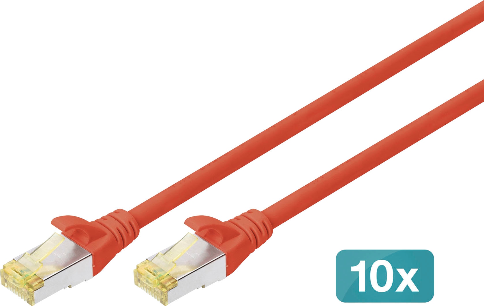Digitus LAN-Kabel »Twisted Pair Patchkabel - Kategorie 6A Klasse EA - S/FTP«, RJ-45 (Ethernet), 100 cm