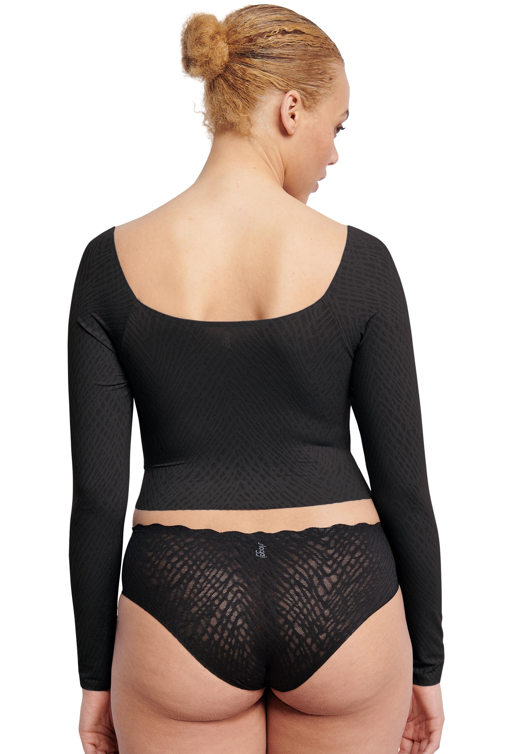 sloggi Langarmshirt »ZERO Feel Bliss Top Long Sle.«, (1 tlg.), nahtlos mit Spitzenoptik