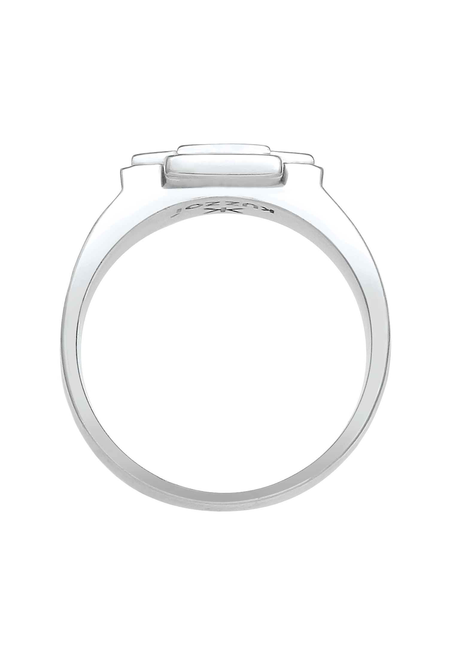 Kuzzoi Silberring »Ring Herren Siegelring Bandring Kreuz 925 Silber«
