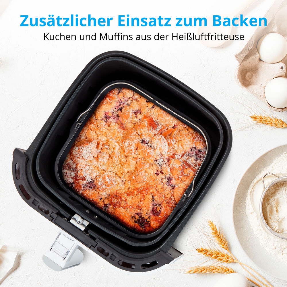 Medion® Heißluftfritteuse »MD11740  E40 XL, Nutzinhalt 5,2 L; Korb in Korb«, 2000 W, digitales Bedienfeld, 9 Automatikprogramme