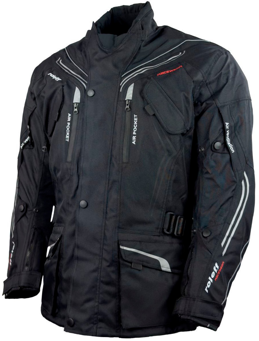 roleff Motorradjacke »Turin«, mit Sicherheitsstreifen