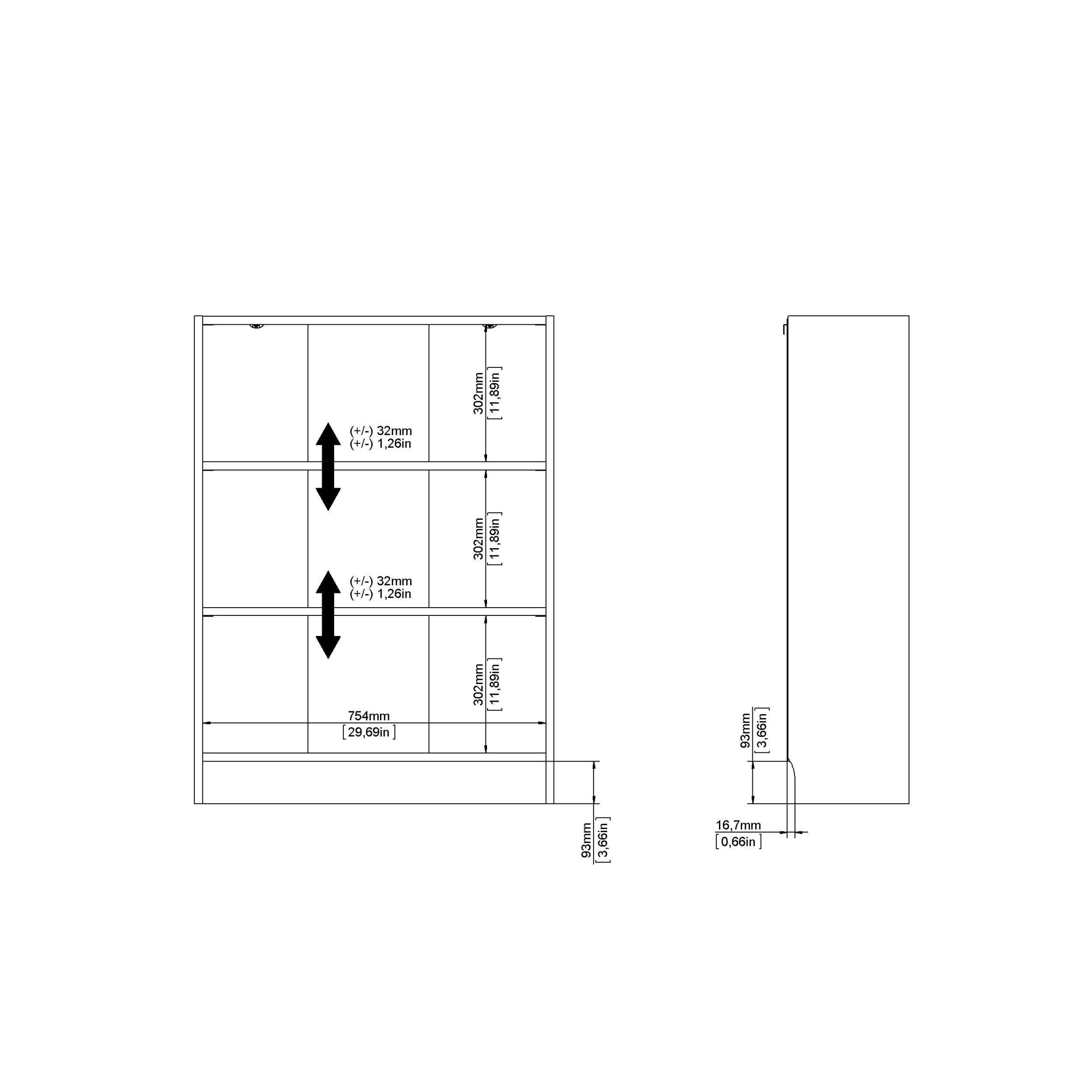 INOSIGN Bücherregal »Basic Regal, Büroregal«, Standregal in verschiedenen Größen und Farben erhältlich