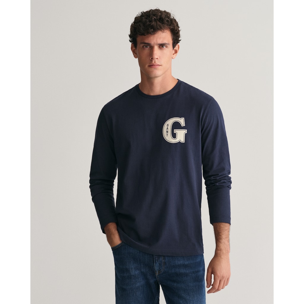 Gant Langarmshirt »G GRAPHIC LS T-SHIRT«