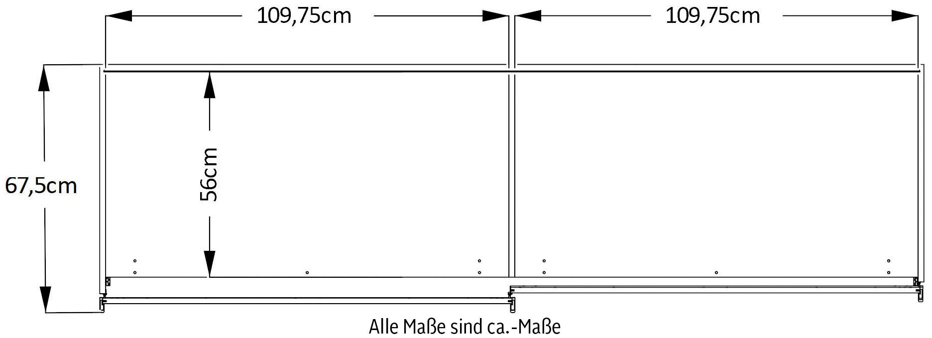 STAUD Schwebetürenschrank »Sonate Lucca, Made in Germany«, Mit vier verschiedenen Ausstattungsvarianten