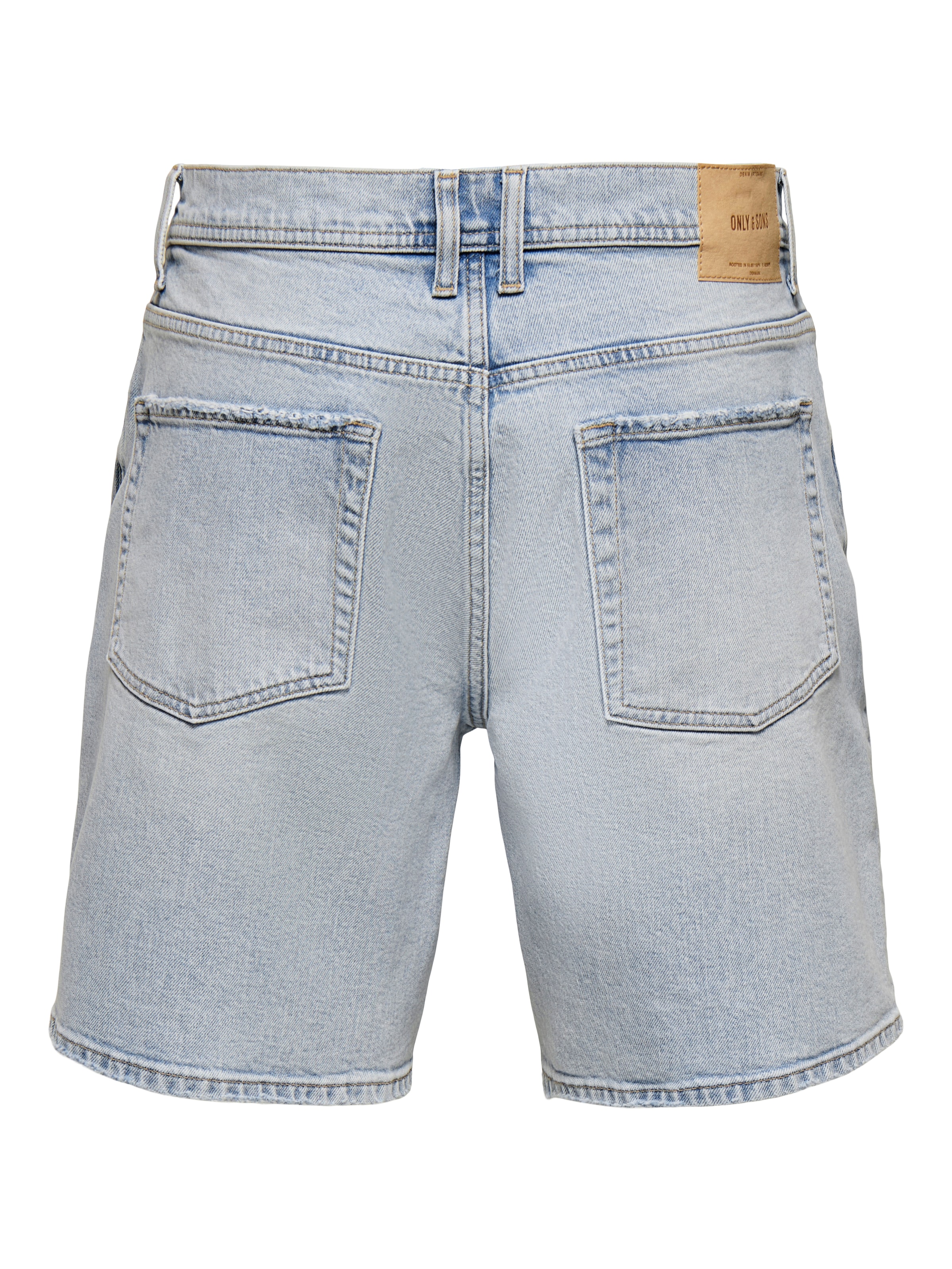 ONLY & SONS Jeansshorts »ONSEDGE PER LBB 9382 DOT DNM SHORTS NOOS« Baumwollmischung, straight fit