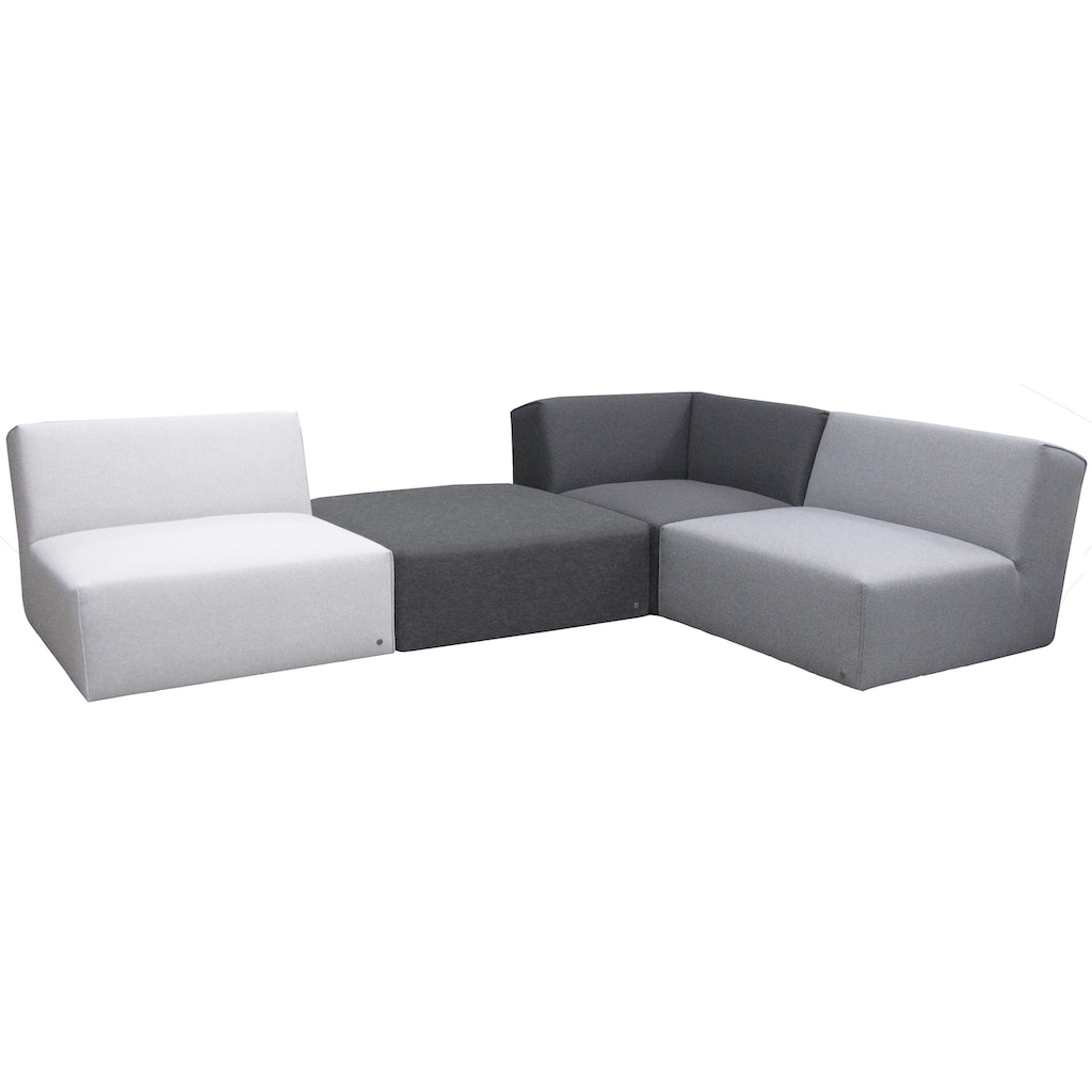 TOM TAILOR HOME Ecksofa »ELEMENTS«, (Set), in Grey shadows, bestehend aus 4 Sofaelementen