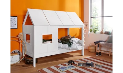 Lüttenhütt Kinderbett »Finn«, Hausbett, aus massiver Kiefer, hochwertige Verarbeitung,... kaufen