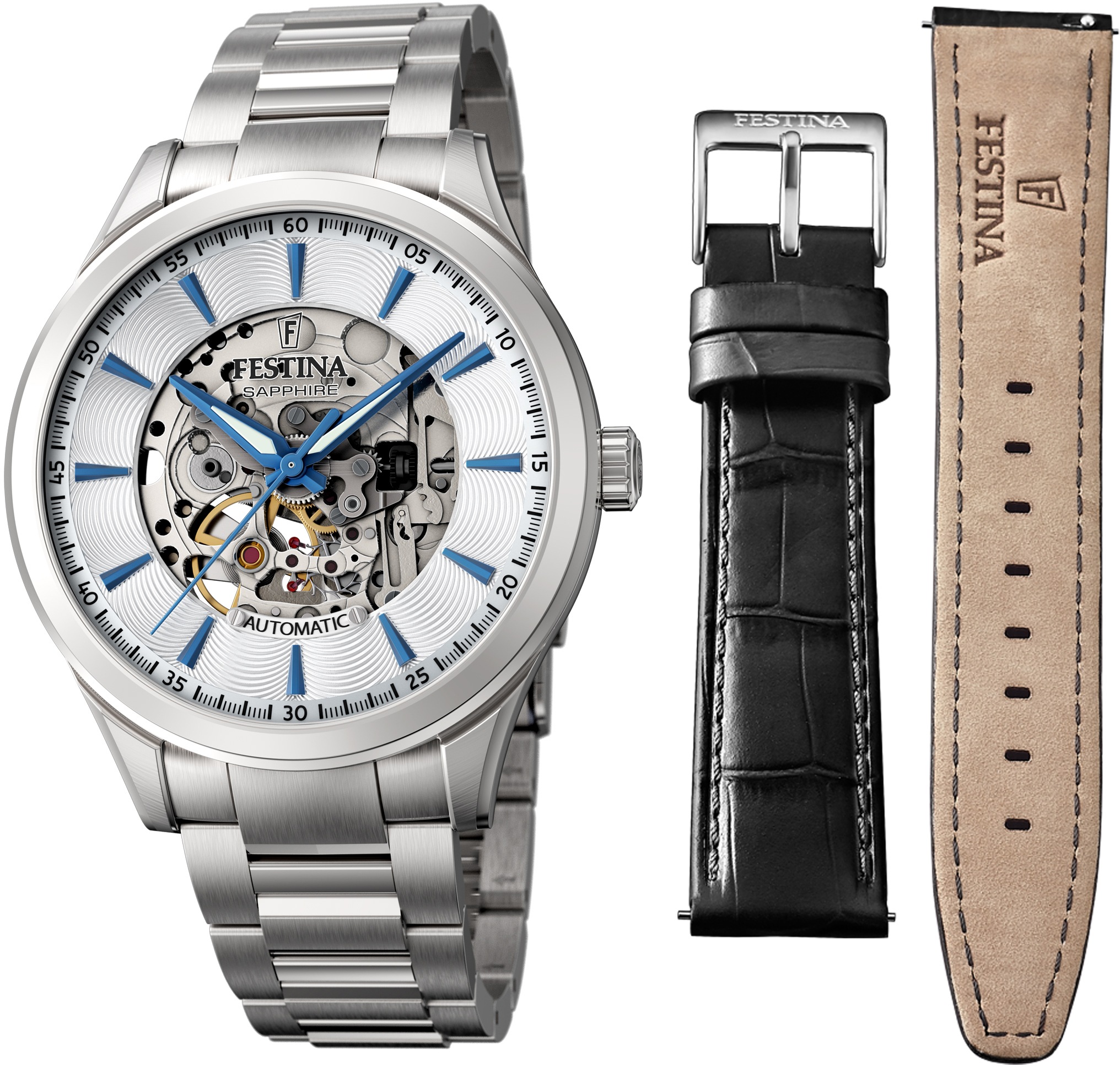 festina skeleton automatic