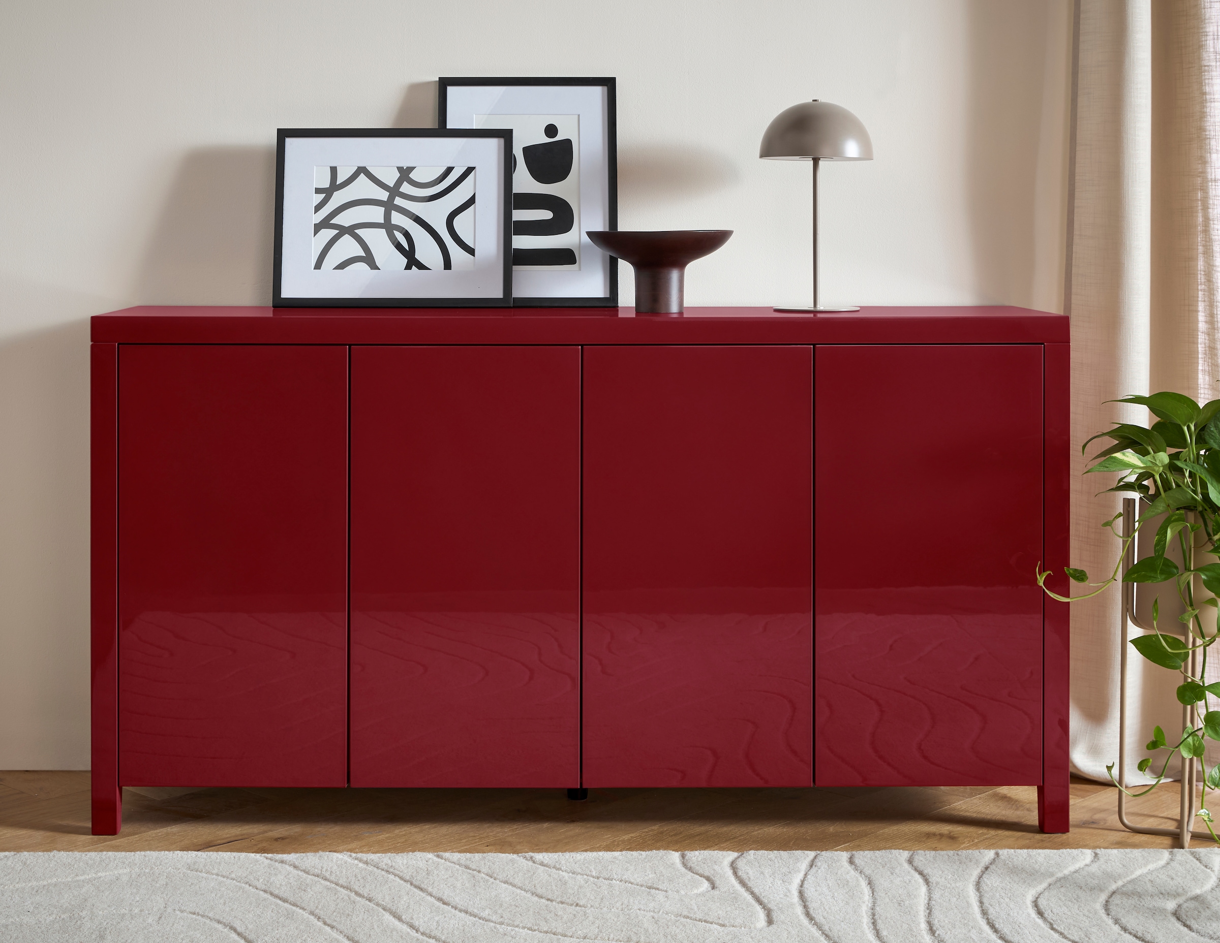 LeGer Home by Lena Gercke Sideboard »Valey« Breite 160 cm, Soft-Close, Push to open