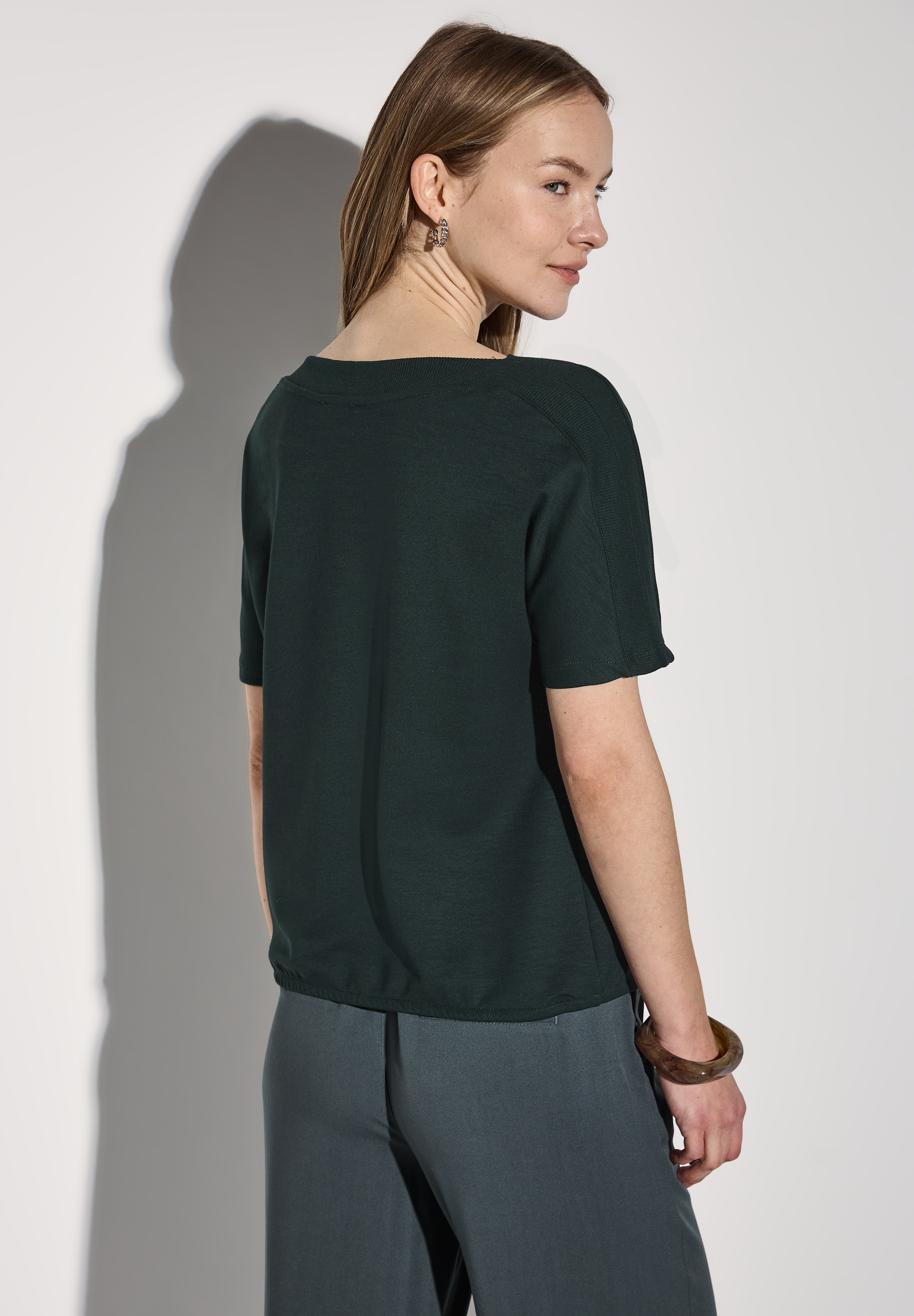 STREET ONE T-Shirt, mit U-Boot-Ausschnitt