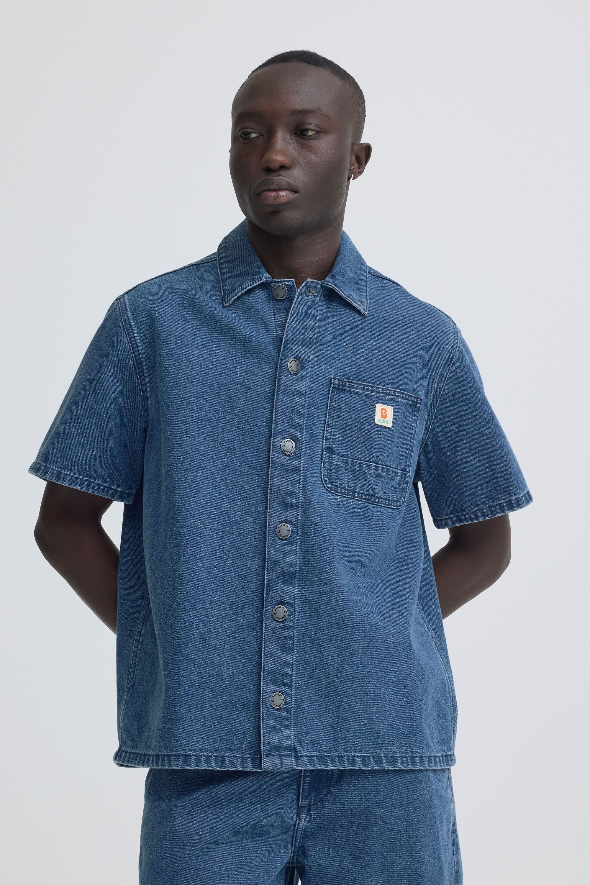 Blend Jeanshemd »Jeanshemd BHIgs Overshirt Workwear«