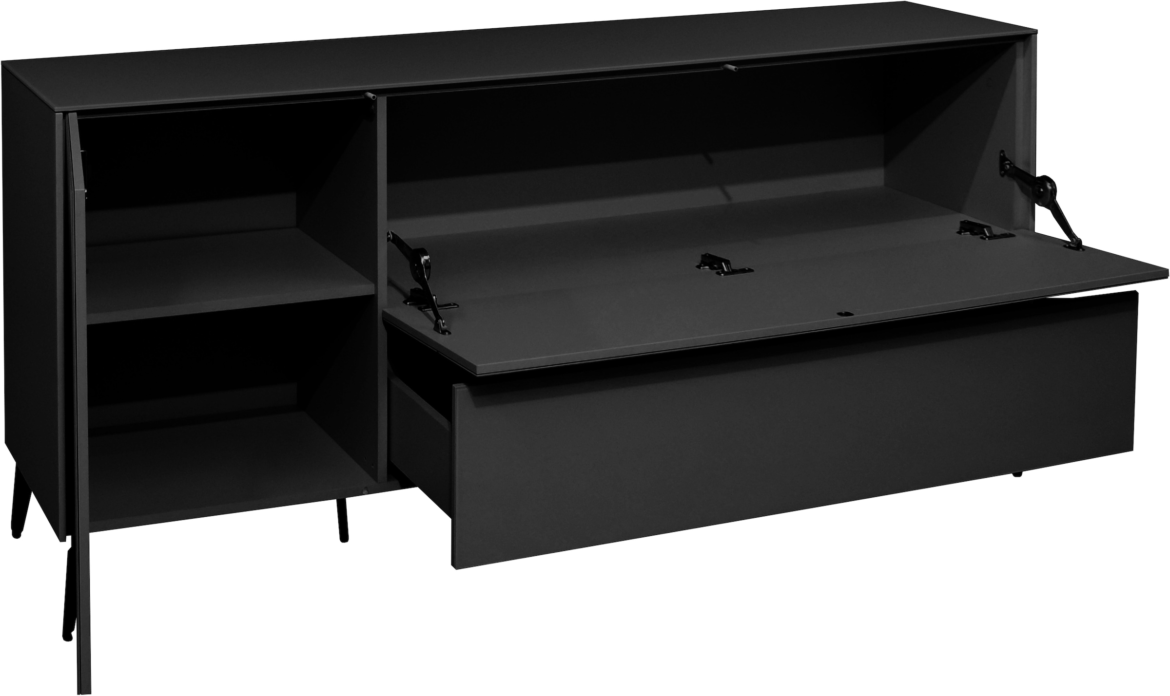 Mäusbacher Lowboard »Imola TOPSELLER!«, Mäusbacher Lowboard mit Glasfront und Glasoberplatte