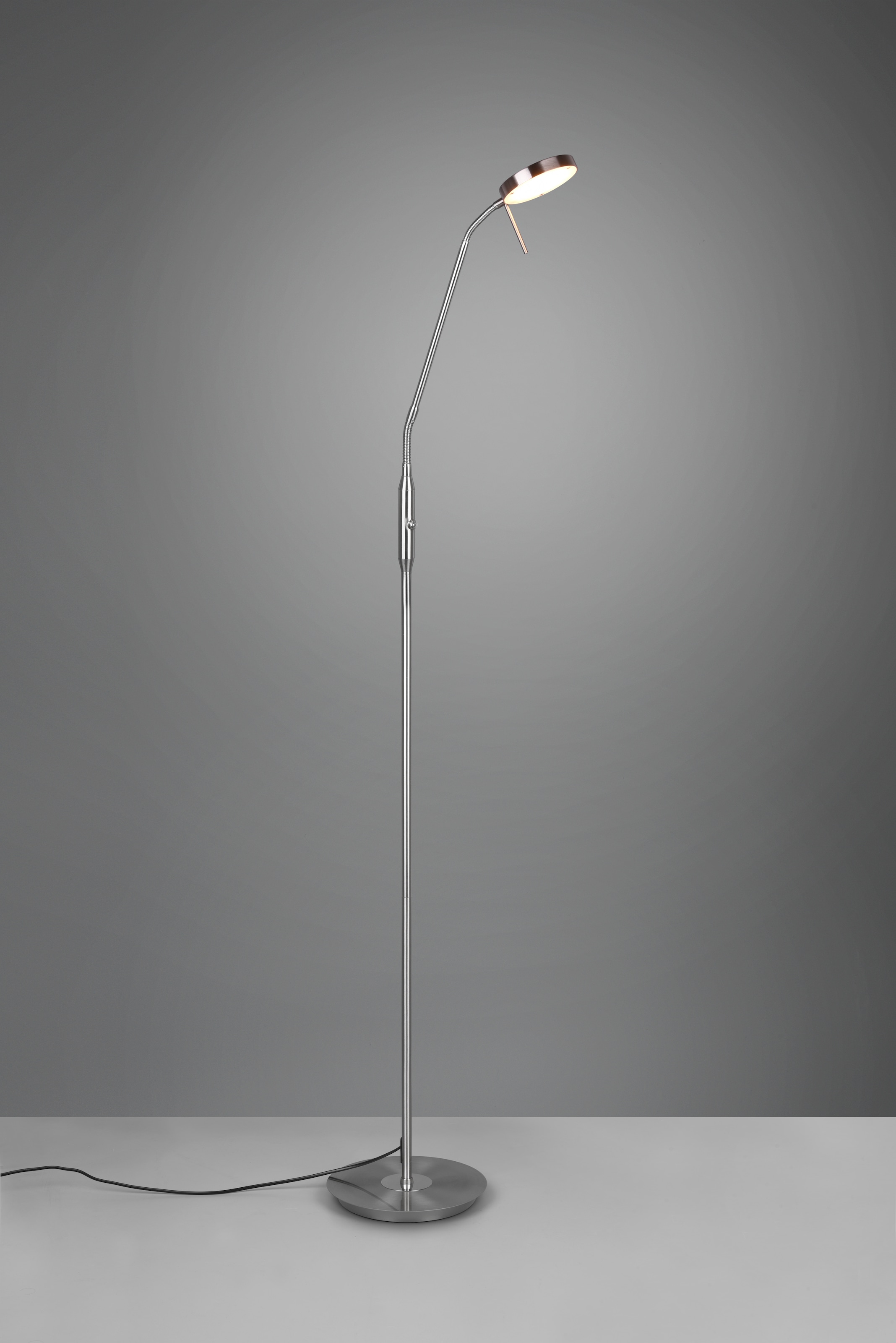 TRIO Leuchten LED Stehlampe »MONZA, Stehleuchte mit Sensordimmer Lichtfarbe einstellbar 2300-4000K«, 1 flammig, Leuchtmittel LED-Board | LED fest integriert, Leuchtenkopf flexibel verstellbar Memoryfunktion Höhe 145-160 cm