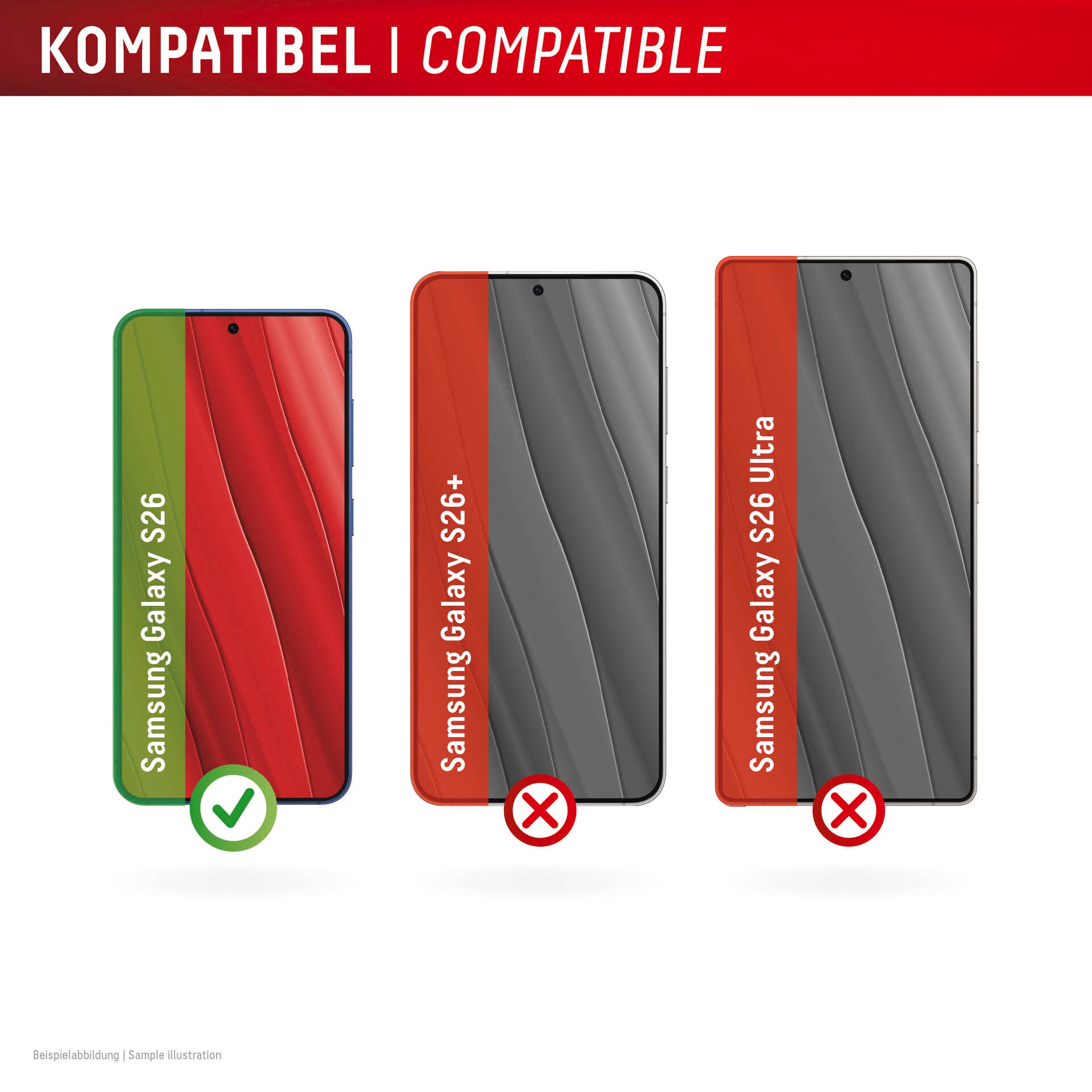 Displex Displayschutzglas »Premium Glass Screen Protector Full Cover mit MountMaster« für Samsung Galaxy S26 Displayschutzfolie, Schutzfolie, Bildschirmschutz, kratz- & stoßfest