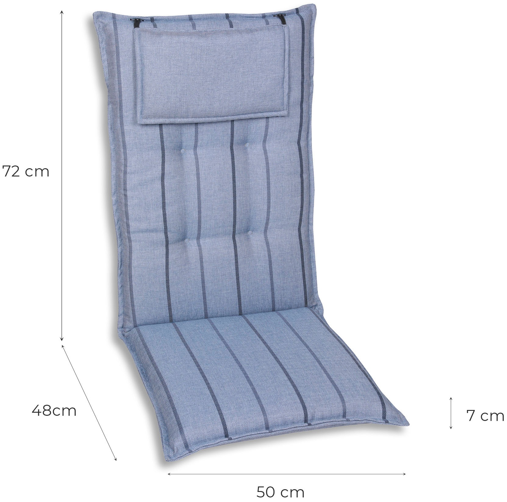 GO-DE Sesselauflage »Sesselauflage hoch« Olefin