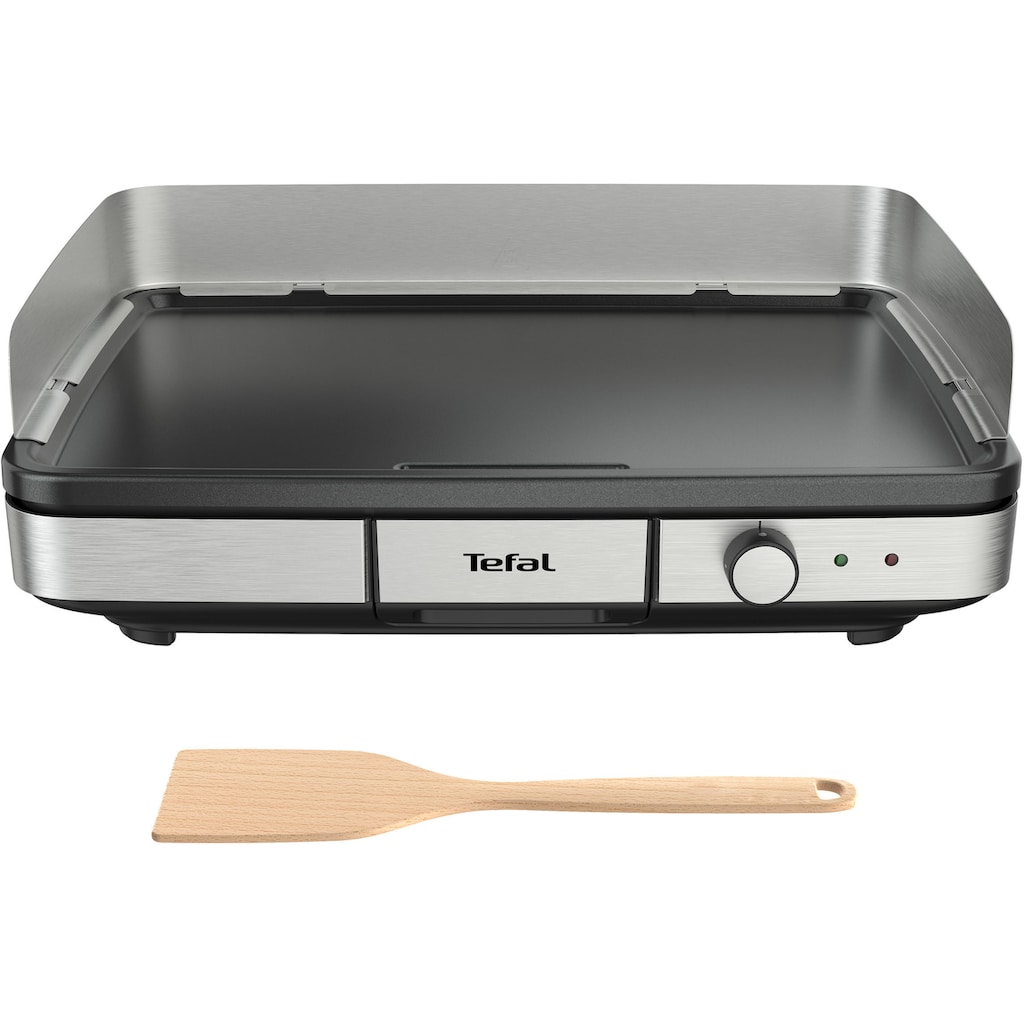 Tefal Tischgrill »CB690D Maxi Plancha XXL«, 2300 W, antihaftbeschichtet, inkl. abnehmbarem Windschutz + Holzspatel