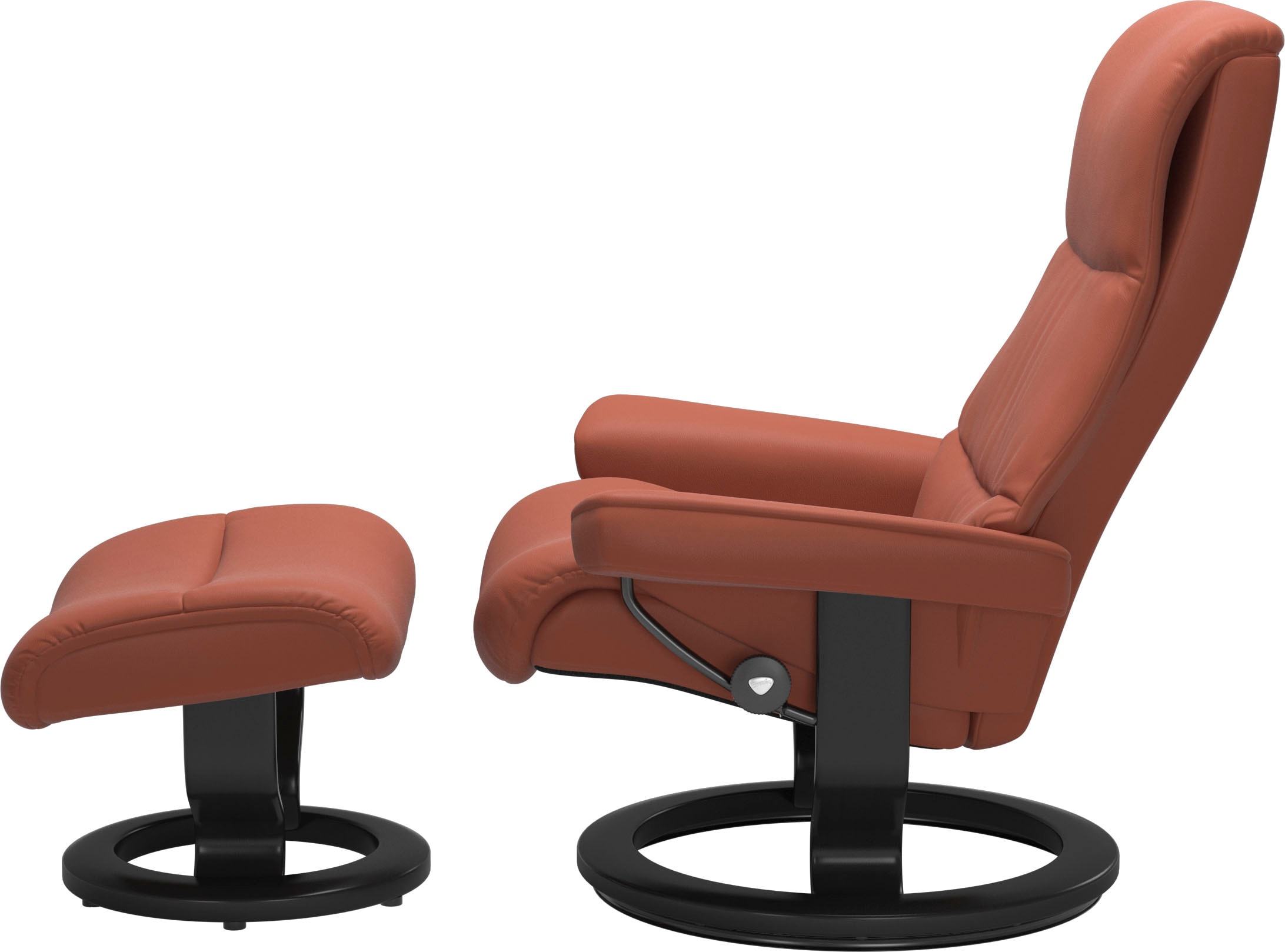 Stressless® Relaxsessel »View« Set, Relaxsessel mit Hocker,  mit Classic Base, Größe S,Gestell Schwarz