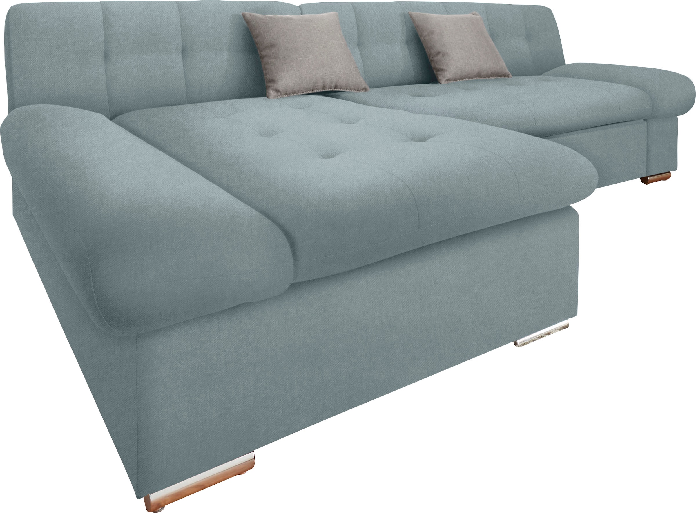 TRENDMANUFAKTUR Ecksofa »Reggae II, moderne Optik, Armteilverstellung, B/T 237/156cm, L-Form«, wahlweise mit Bettfunktion