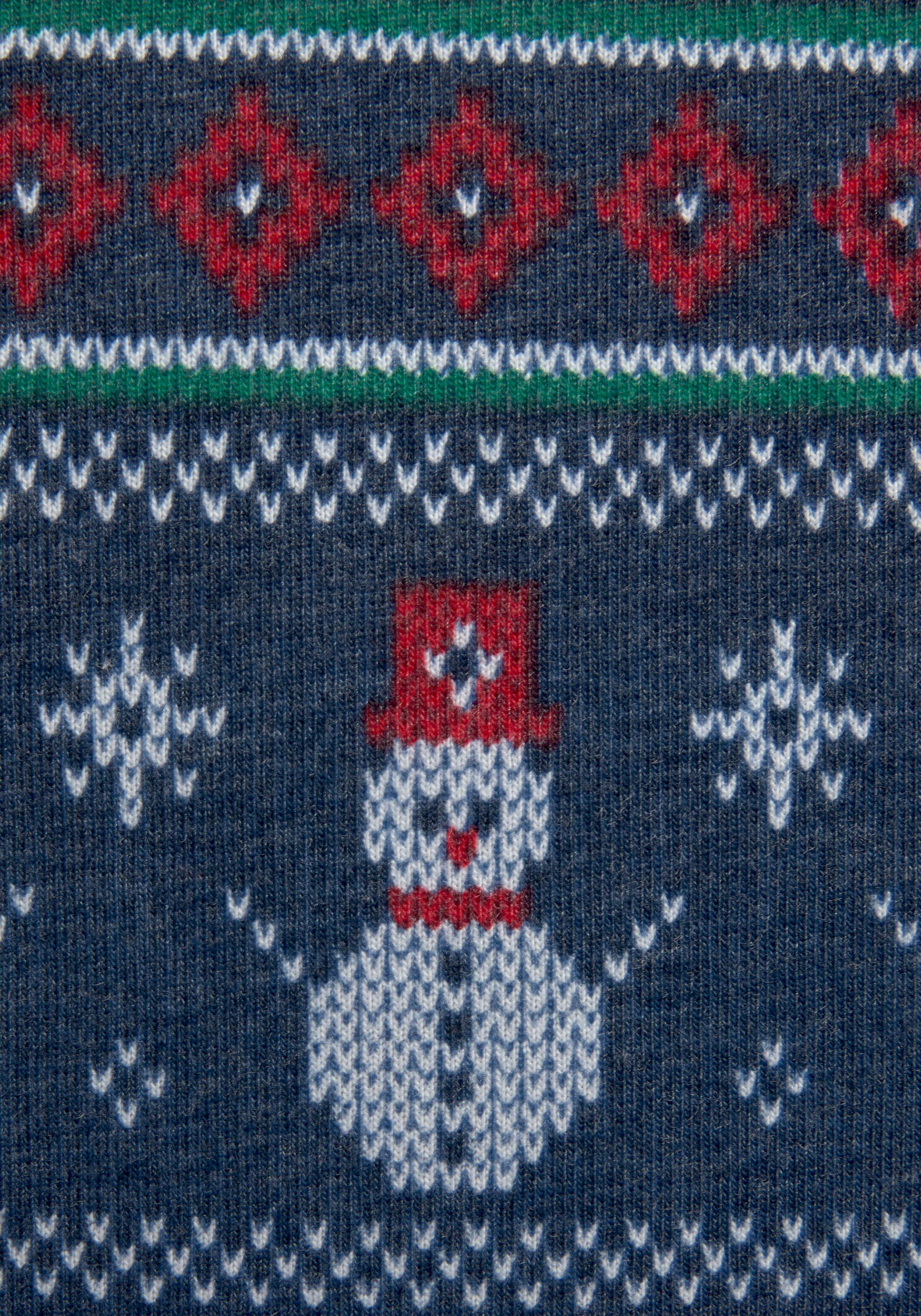 LASCANA Nachthemd, mit winterlichem Druck
