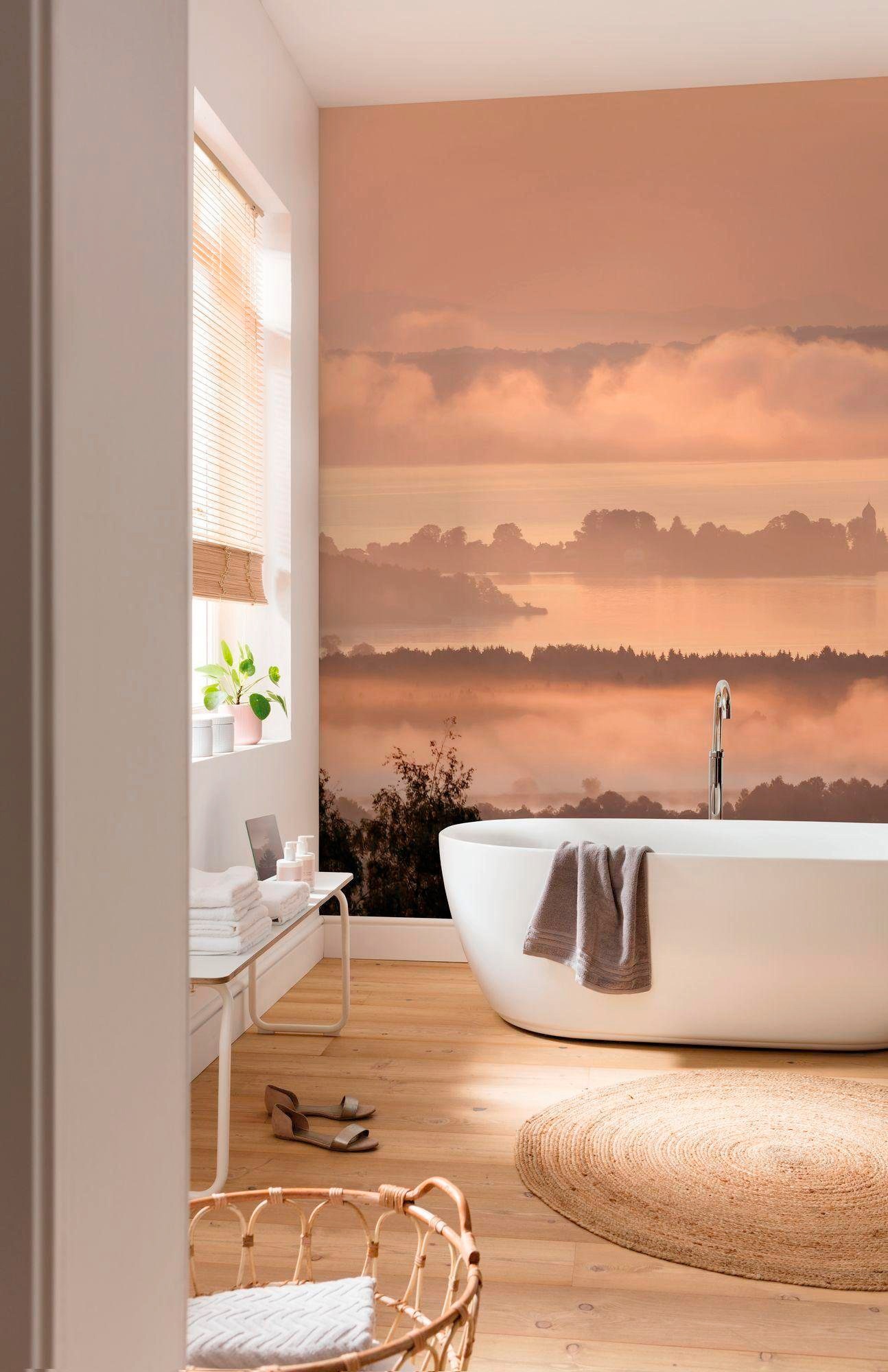 Komar Vliestapete »Digitaldruck Vlies - Chiemsee - Größe 300 x 250 cm«, bedruckt, Wohnzimmer, Schlafzimmer