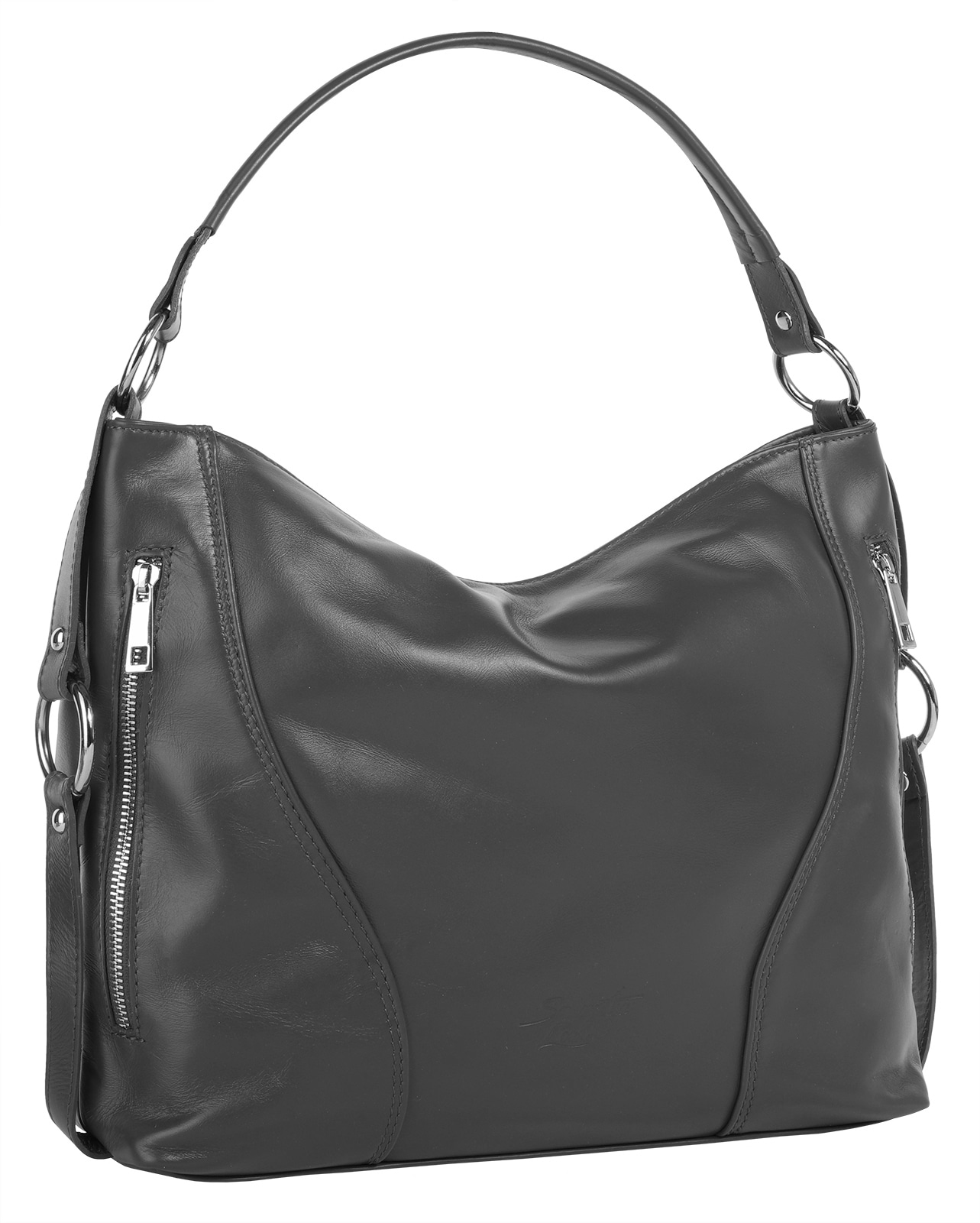 Samantha Look Henkeltasche, echt Leder, Made in Italy