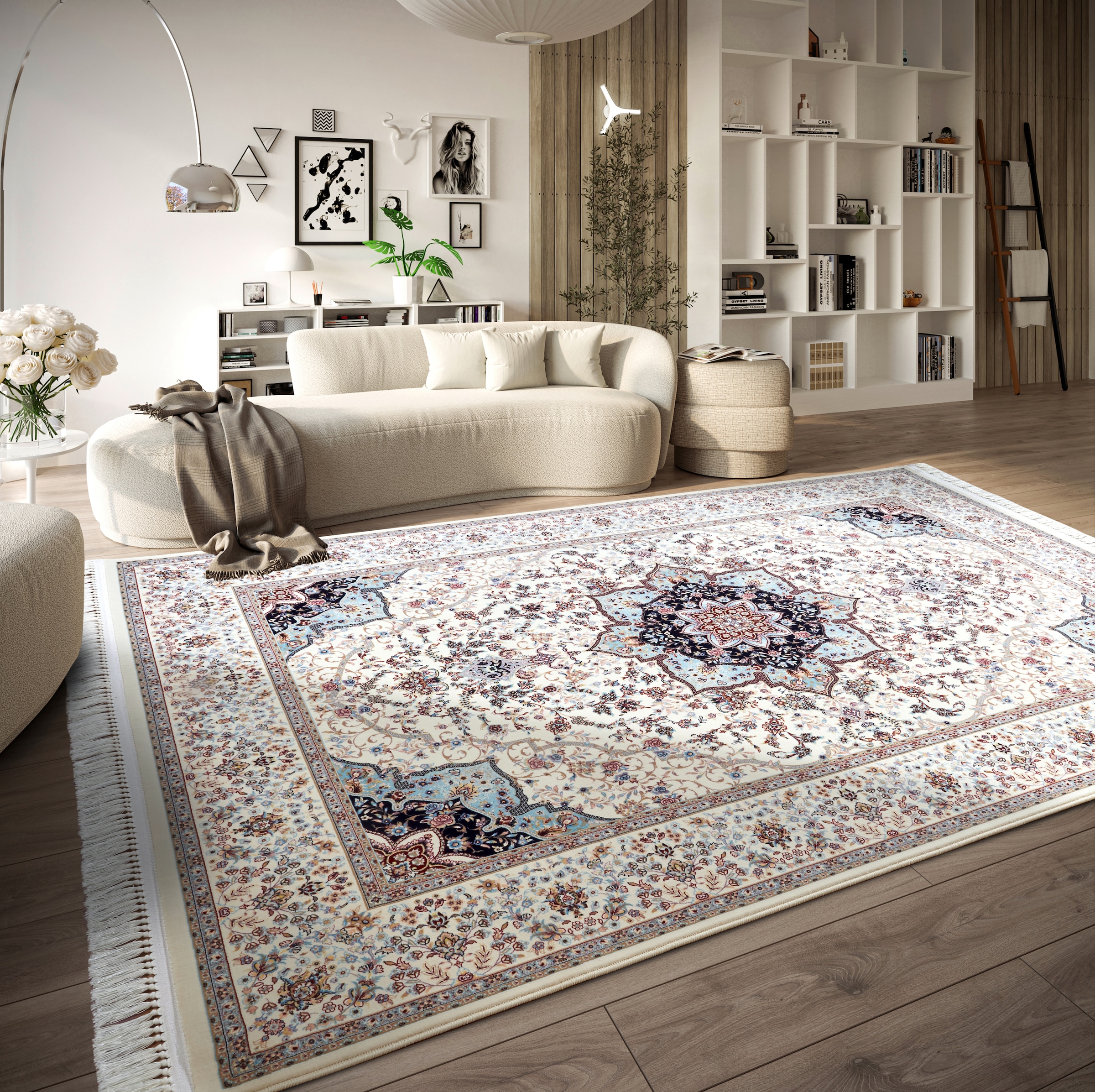 Villeroy & Boch Teppich »Etienne«, rechteckig, 7 mm Höhe, Orientalisch, Fransen, Wohnzimmer, Schlafzimmer, Klassisch, Kurzflor