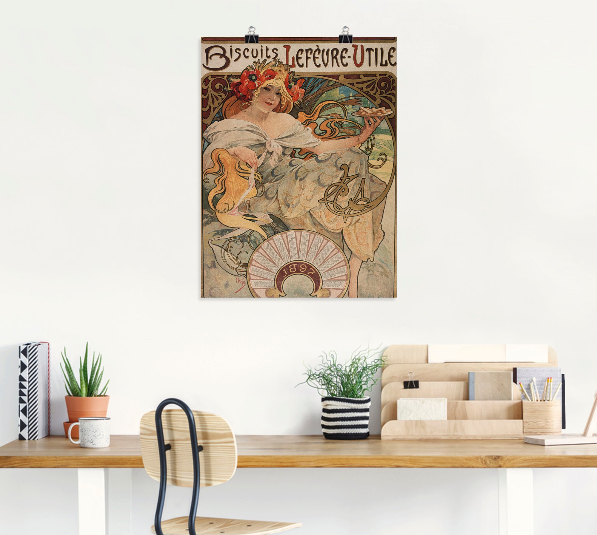 Artland Kunstdruck »Kalenderillustration für Lefèvre-Utile«, Magazincover, (1 St.), als Alubild, Leinwandbild, Wandaufkleber oder Poster in versch. Größen