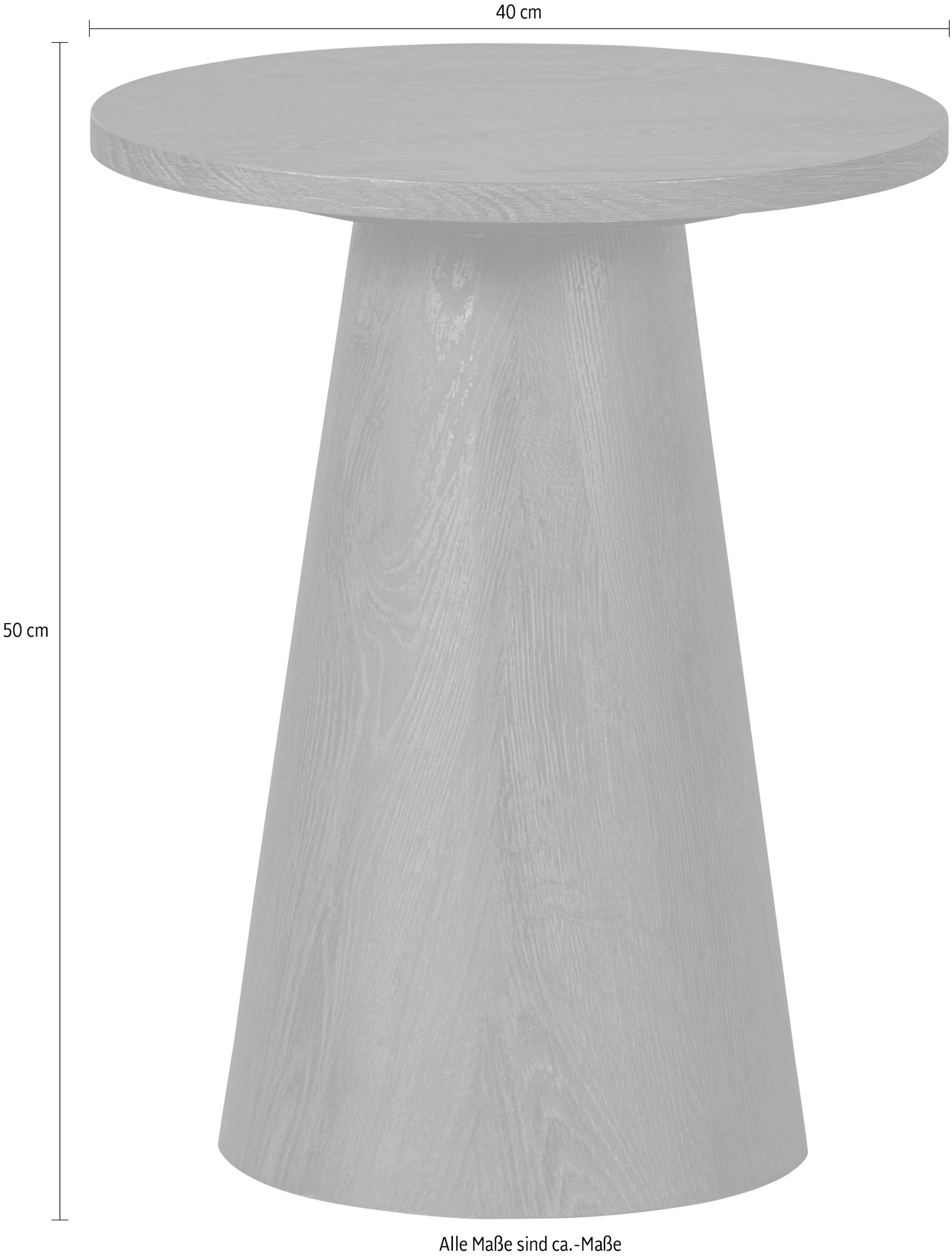 WOOOD Couchtisch »Venlo«, Beistelltisch, runde Form, H 50 cm x Ø 40 cm
