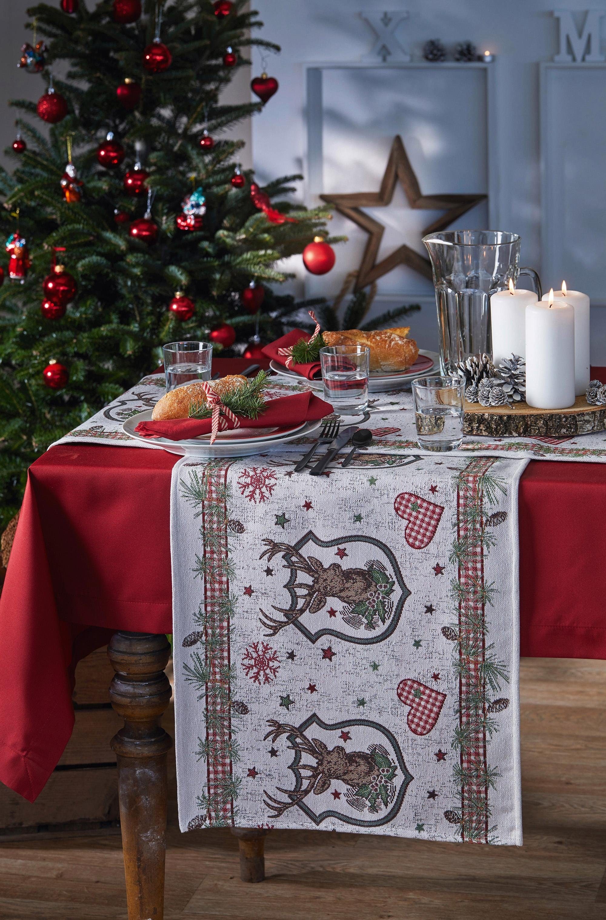 APELT Tischläufer »1532 St.), Weihnachten ( OTTO Gobelin, Winterwelt, bei 1 Weihnachten«, Weihnachtsdeko