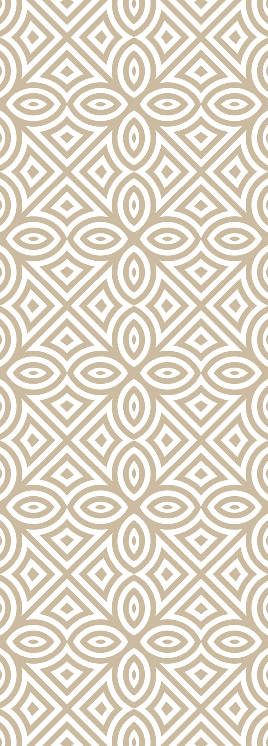 queence Vinyltapete »Muster-Beige«, bedruckt-Barock-Antikoptik-Kunst, 90x250cm, selbstklebend, kinderleichte Anbringung, Sticker
