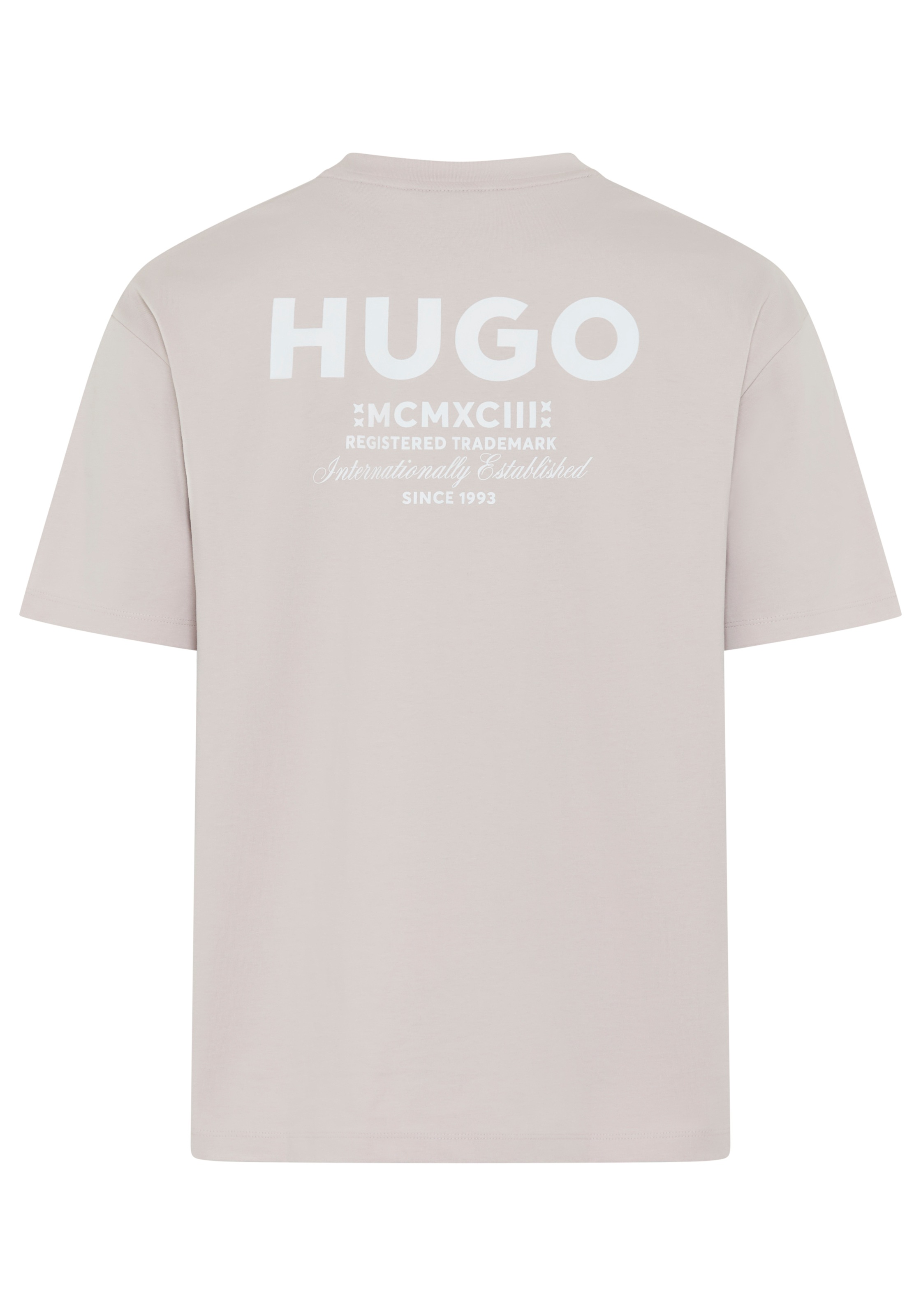 HUGO Blue T-Shirt »Nalono« mit Logodruck, Oversized Look mit Backprint