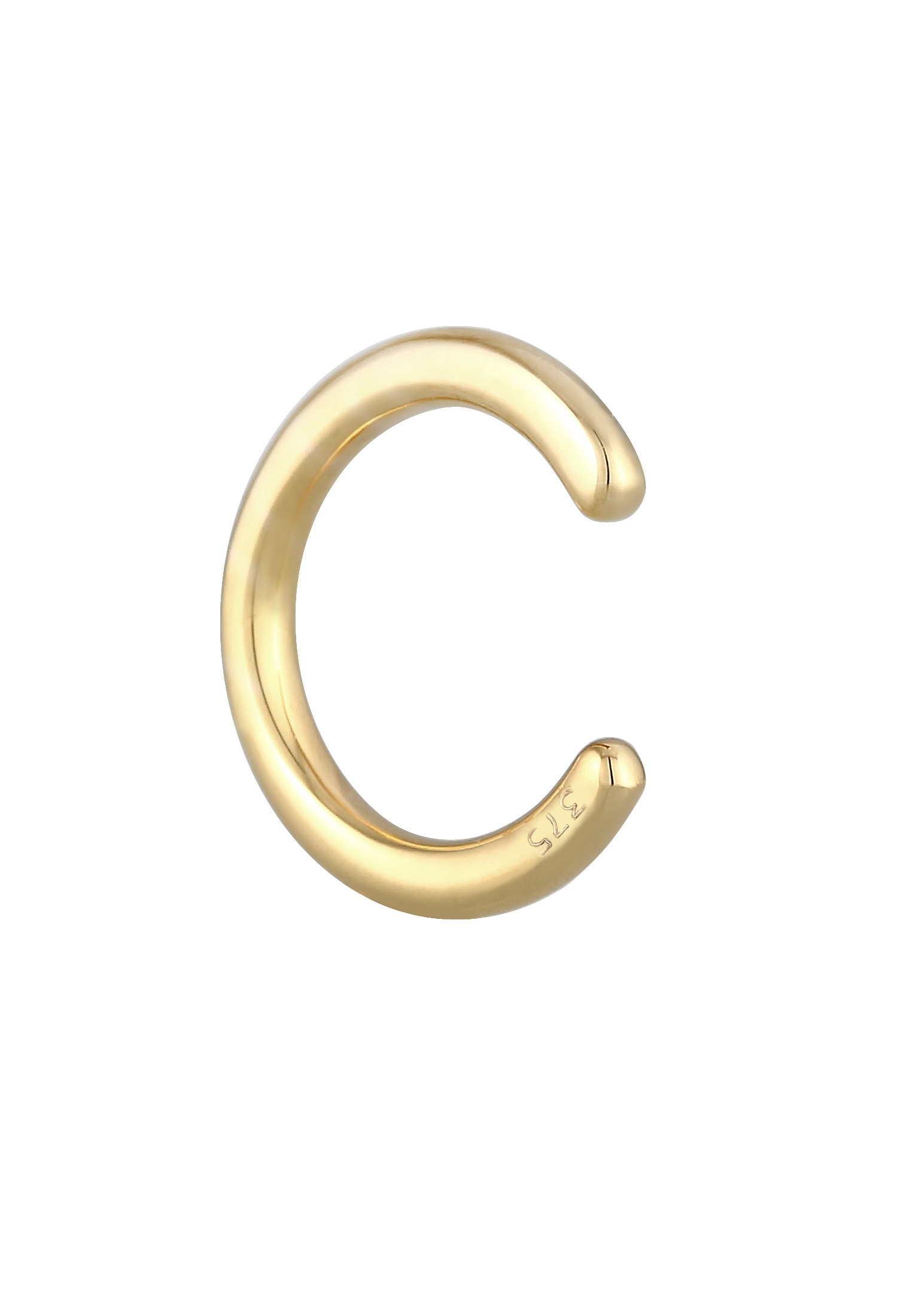 Elli Premium Ohrklemme »Ohrringe Earcuff Ohrklemme Basic Trend 375 Gelbgold«