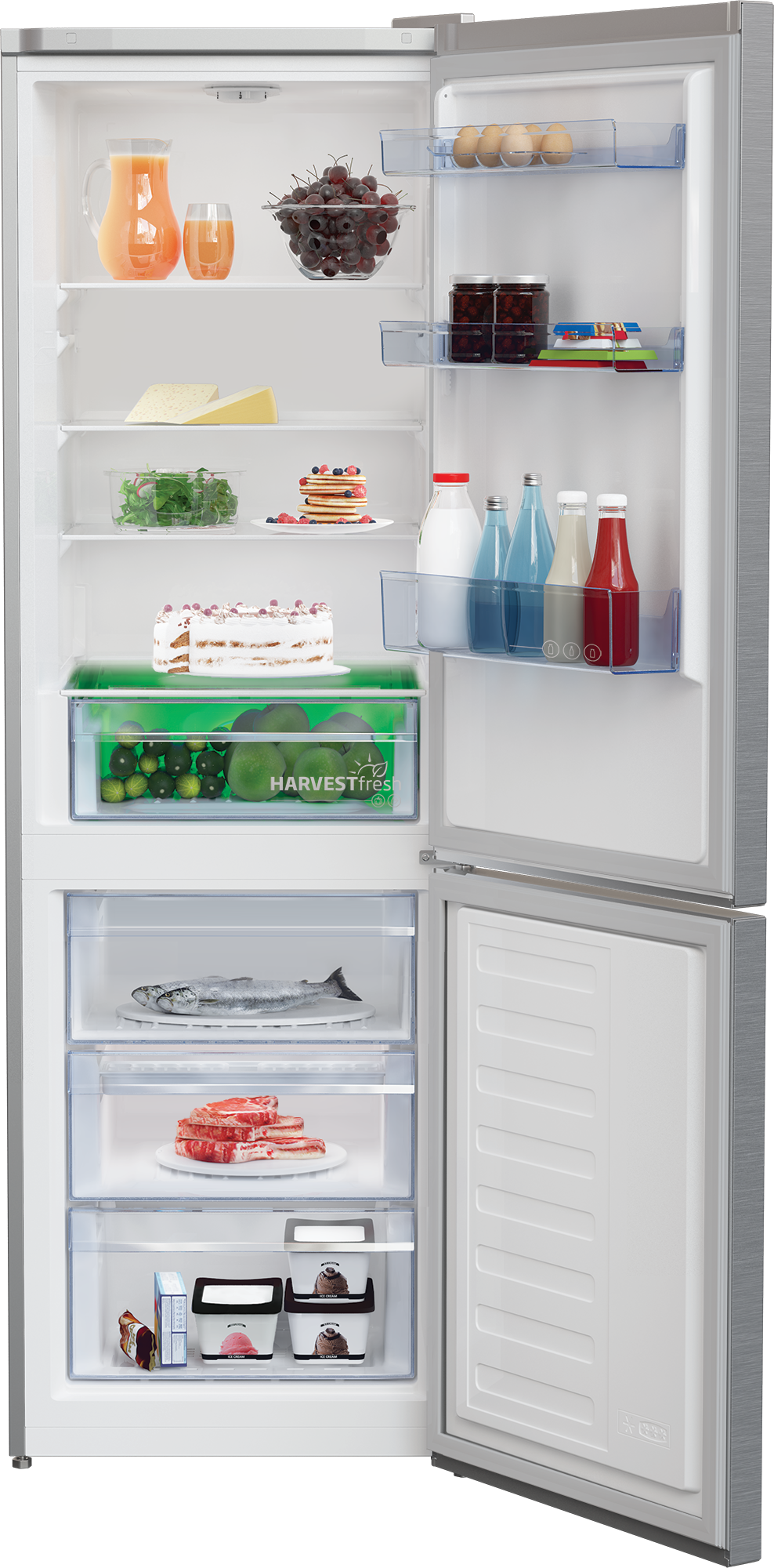 BEKO Kühl-/Gefrierkombination »RCSA366K50XBN«, HarvestFresh