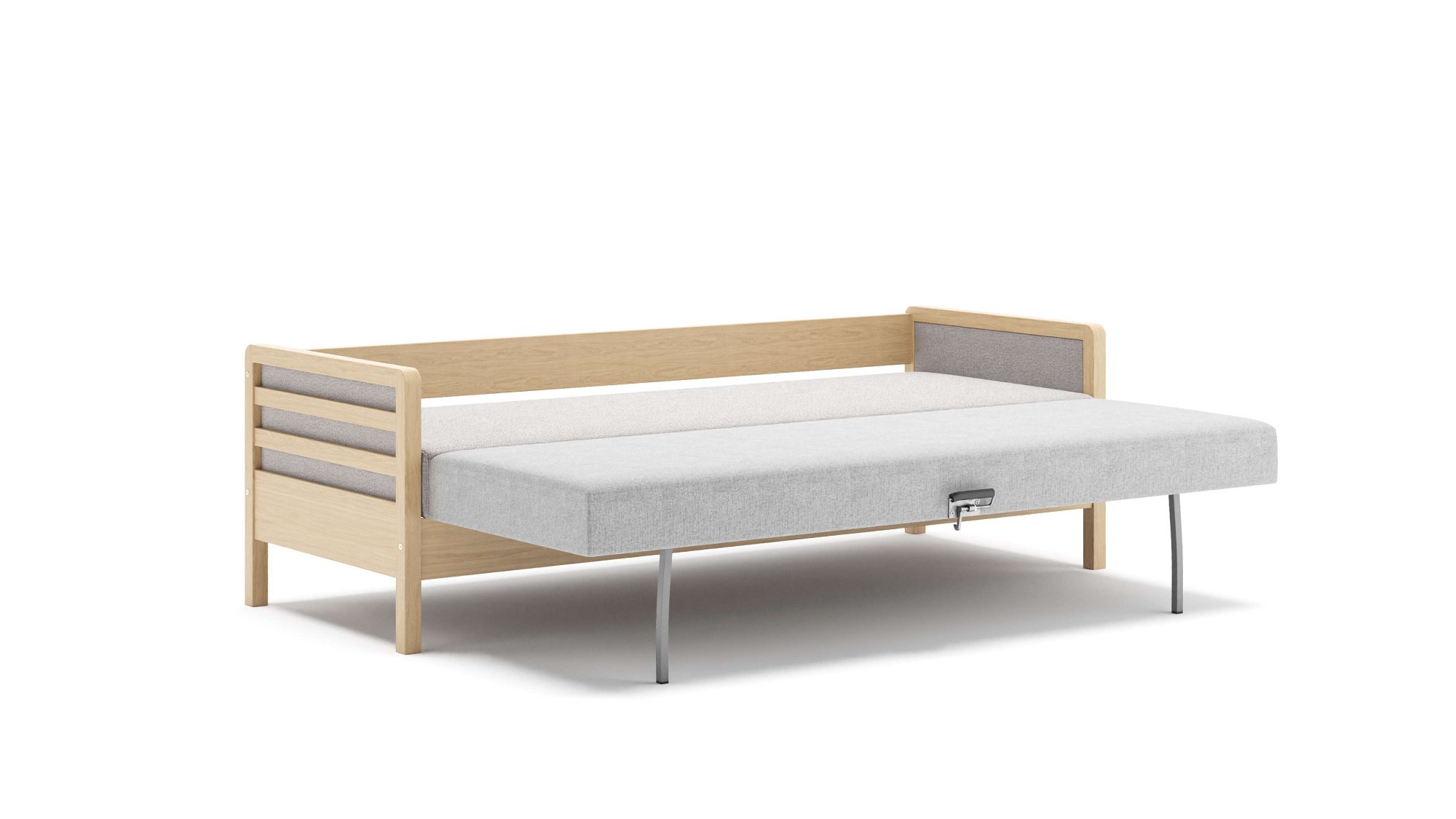 HESTBÆK Schlafsofa »Hestbæk 168 3-Sitzer, Bettfunktion, Breite 208cm, Komfortsitzhöhe 47cm« Umklappbar, Querschläfer, sehr komfortabel, Stauraum