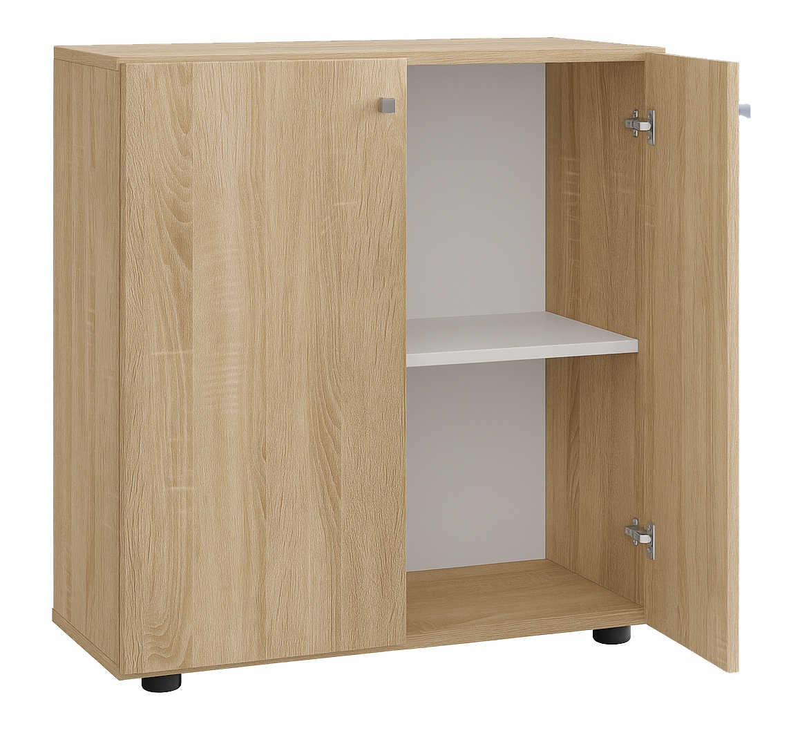 VCM Aktenschrank »Büroschrank Bücher Ordner Aktenschrank Lona 2fach« 1 Stk. tlg.