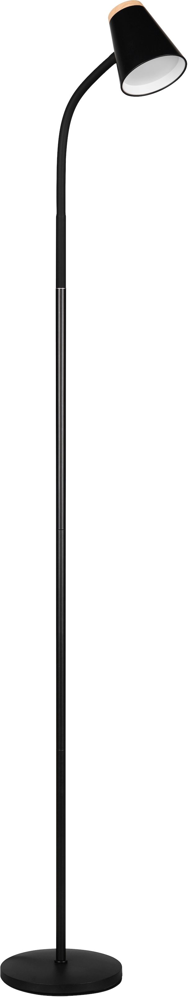 REALITY Leuchten LED Stehlampe »PONGO, LED Stehleuchte mit ON/OFF Kippschalter am Lampenschirm, 3000K« LED-Board 1 Stk. Warmweiß verstellbarer Leuchtenkopf, Höhe 145 cm, Stehlampe Leselicht 500 Lumen