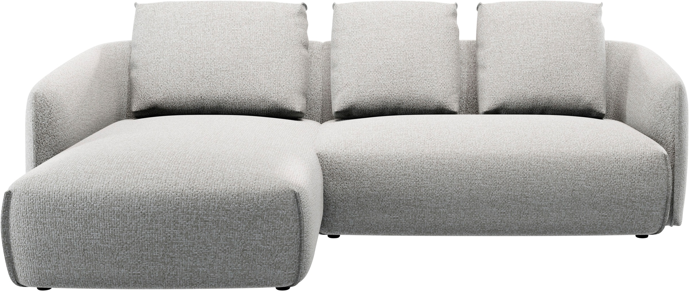 Guido Maria Kretschmer Home&Living Ecksofa »Shawn Designsofa mit elegant geschwungen Armlehnen, L-Form«, bequem, organischer Form, mit hochwertigem Bezug