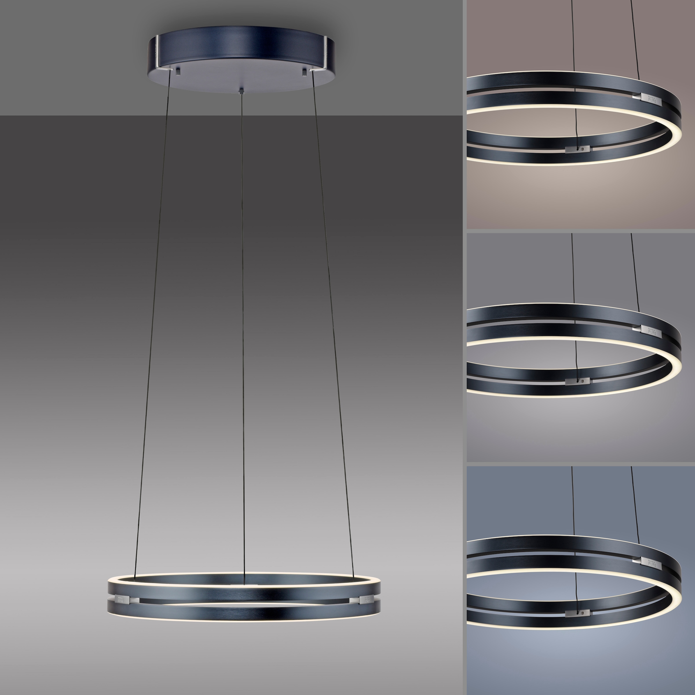 Neuhaus PURE LED Pendelleuchte »PURE E-Loop« LED-Board 1 Stk. warmweiß - kaltweiß e-LIFT® Funktion, CCT, dimmbar über Fernbedienung