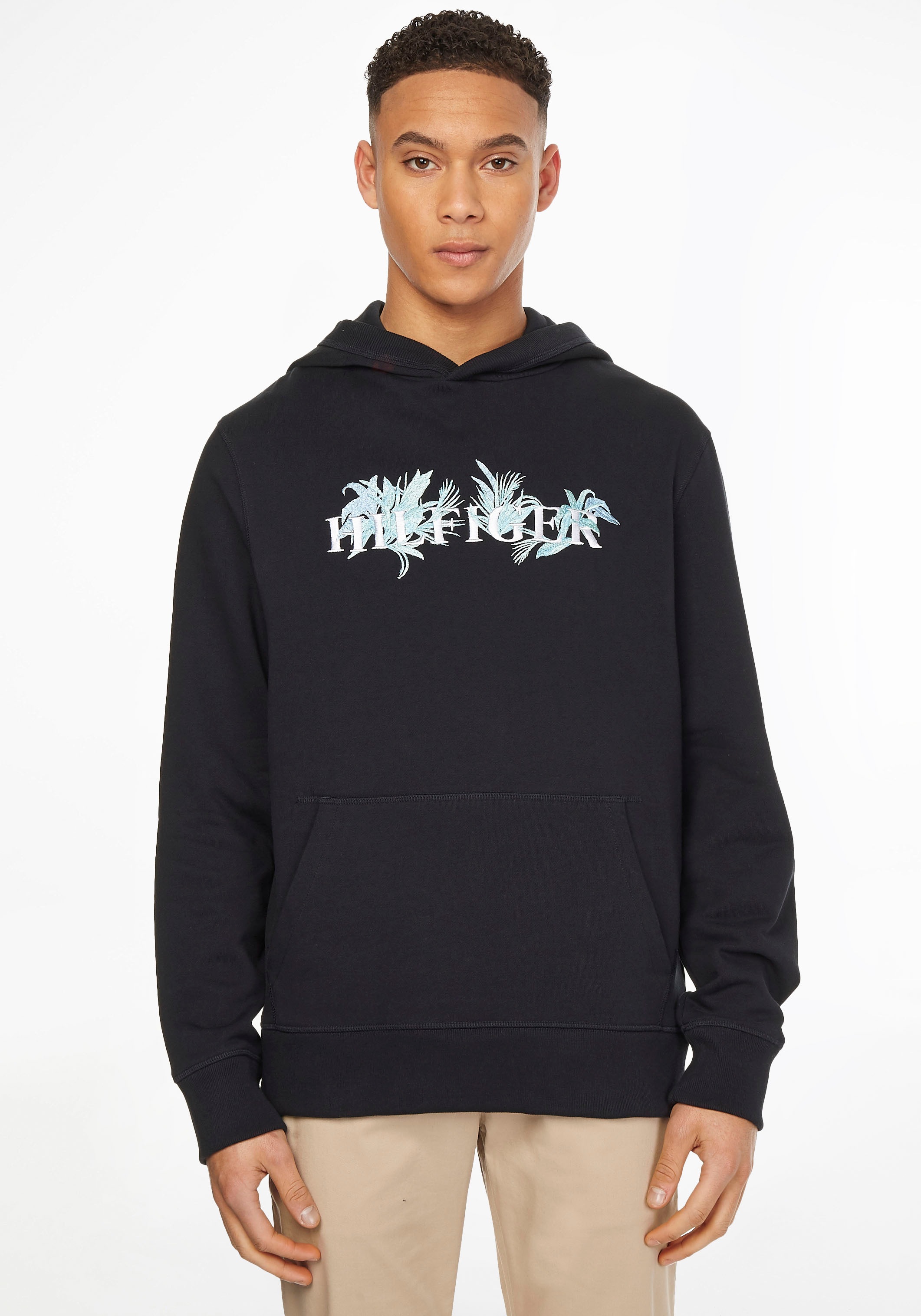 Tommy Hilfiger Hoodie »PALM FLORAL EMBRO CASUAL HOODY«