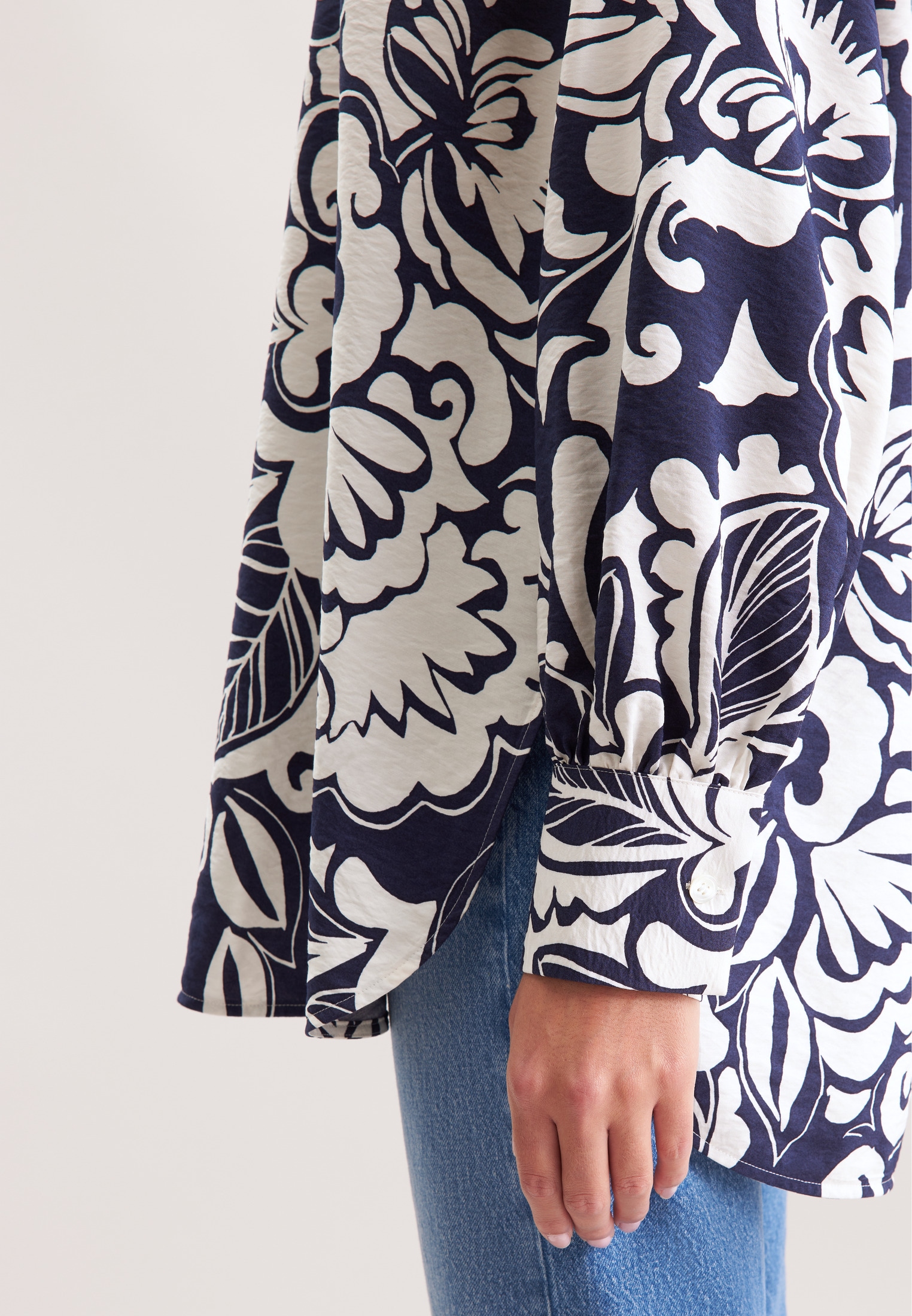 seidensticker Klassische Bluse, Tunika Druck