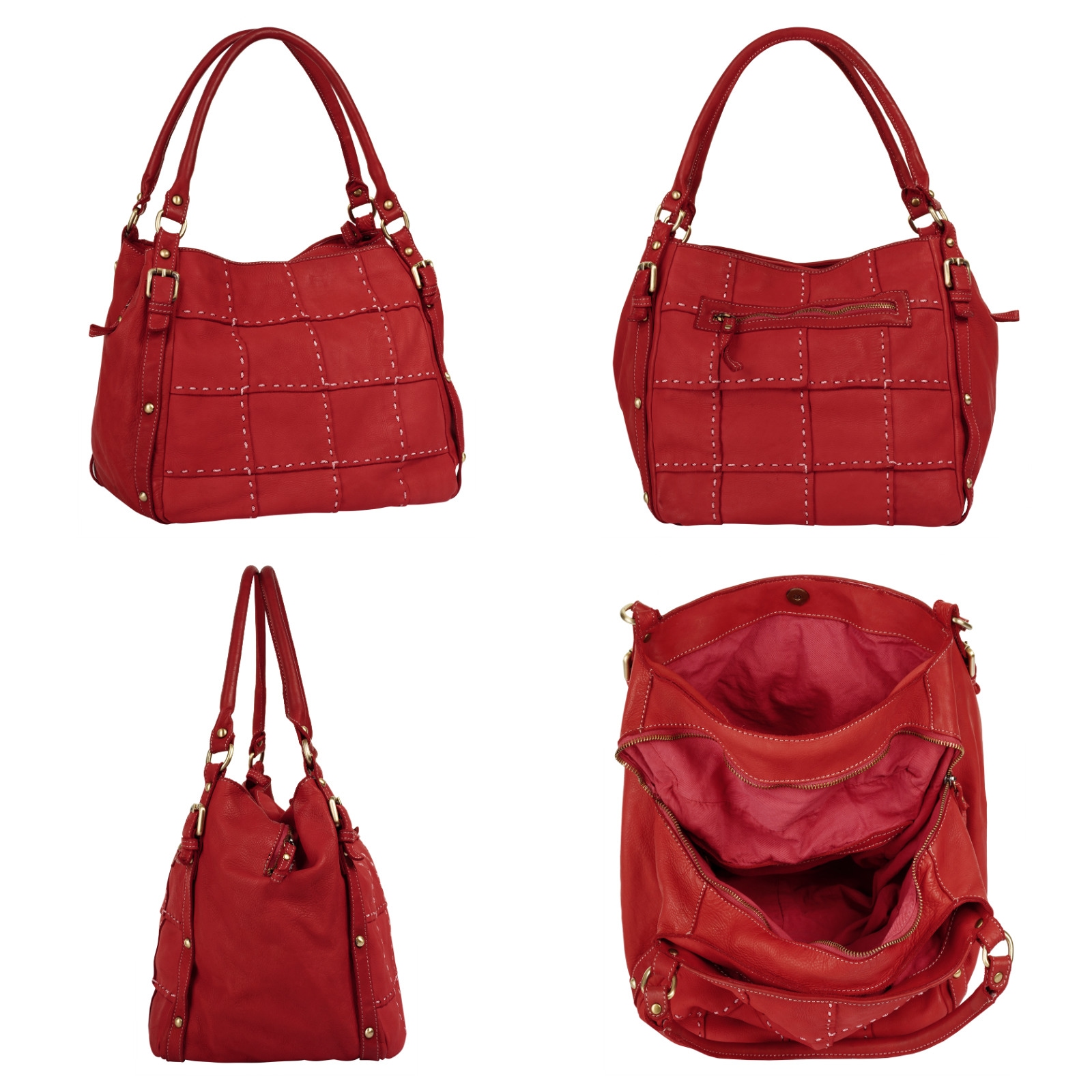 Samantha Look Shopper, echt Leder, Made in Italy