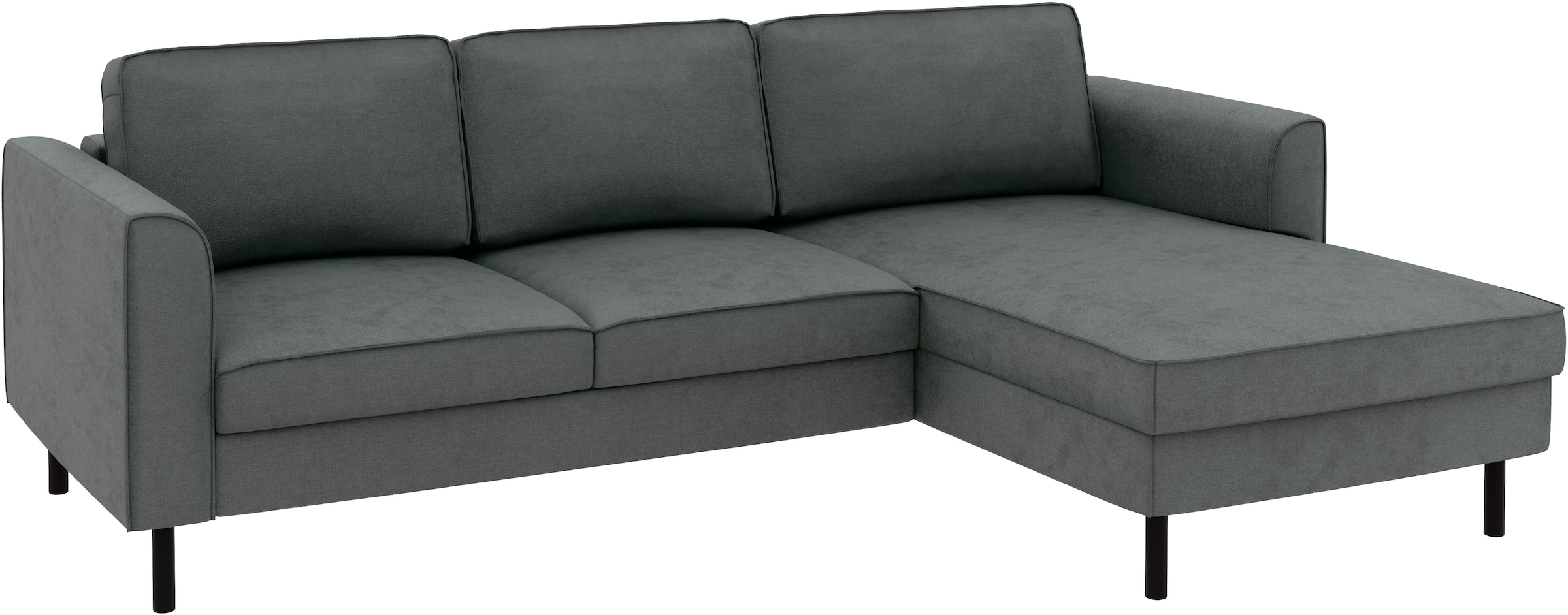 Home affaire Ecksofa »Booster Couch wahlweise mit Schlaffunktion und Bettkasten-auch in Cord«, Recamiere beidseitig montierbar, Sofa in L-Form, 232 cm