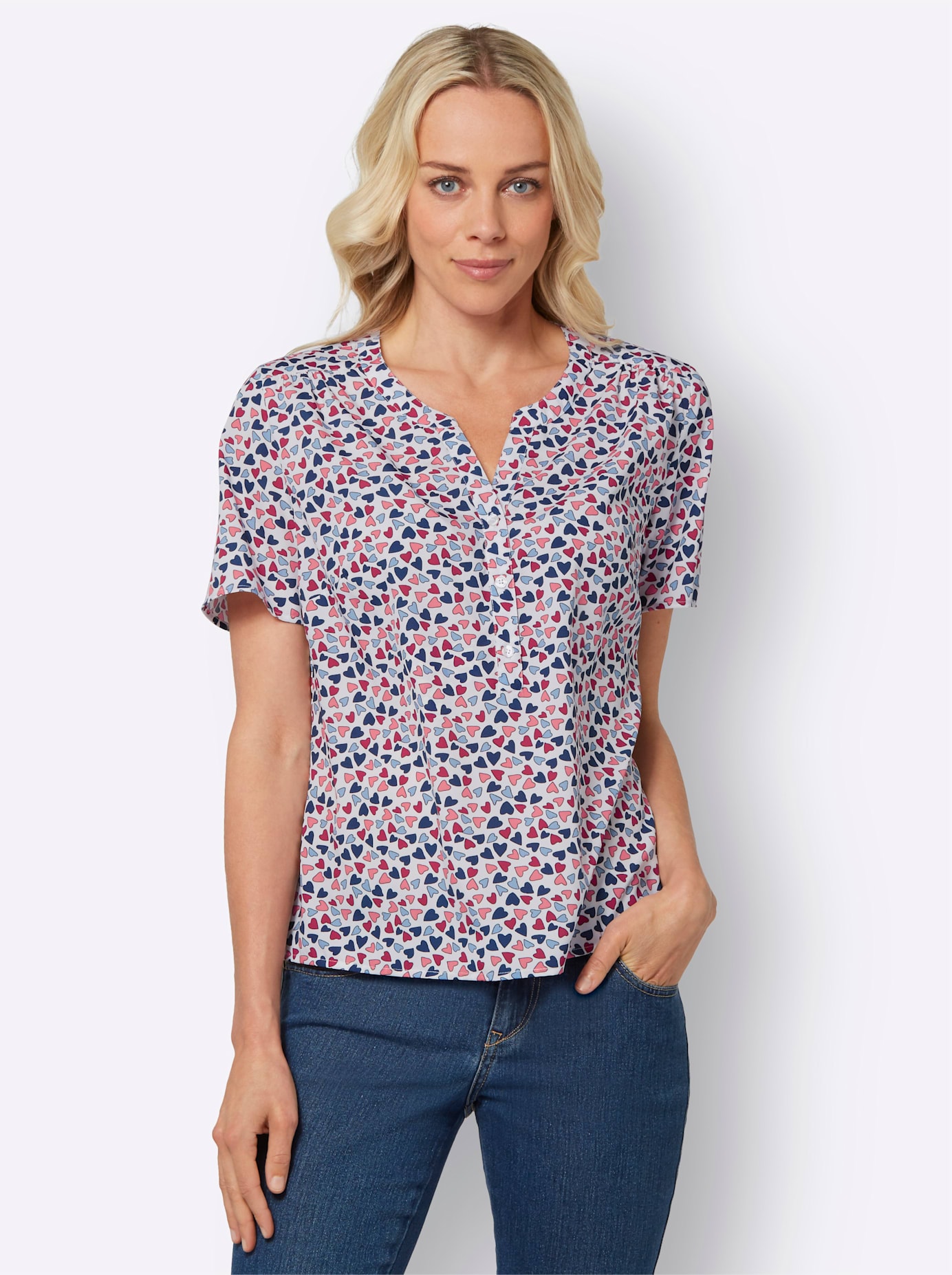 Classic Basics Kurzarmbluse