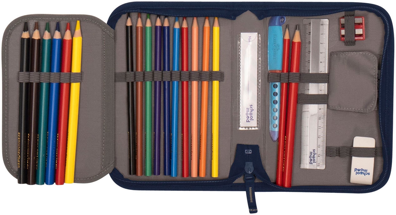 SCHOOL-MOOD® Schulranzen »Rebel Air+, Leni (Hund)«, retroreflektierende Flächen, aus recyceltem Material