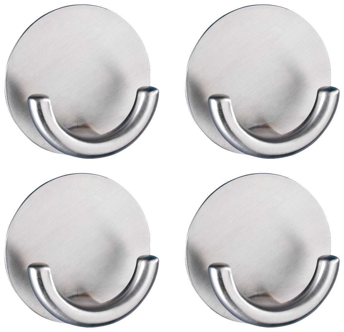 Wenko Wandhaken »Rondo« Edelstahl in silberfarben, Größe B/H/L: 2,5 cm x 5,3 cm