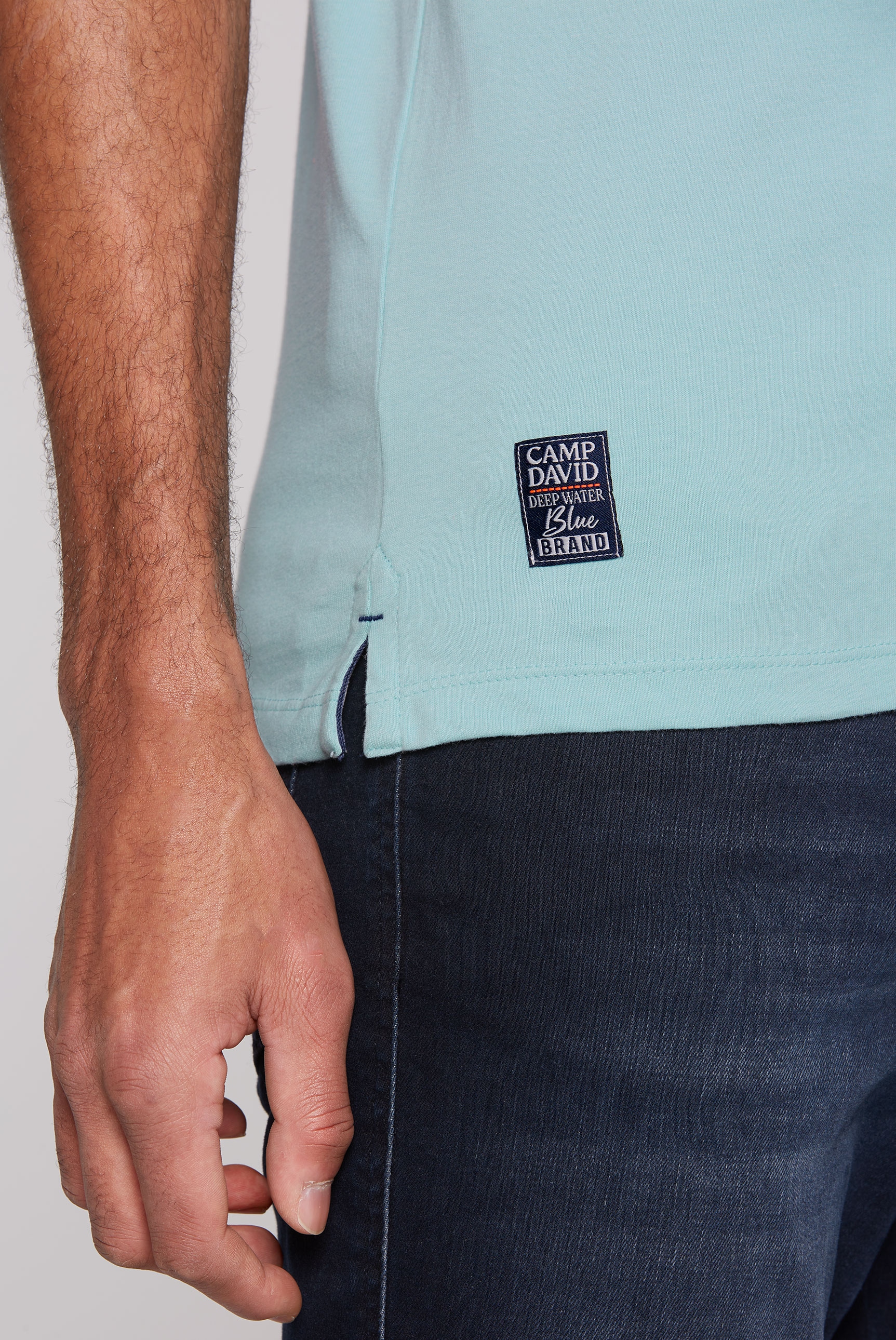 CAMP DAVID Poloshirt, mit Logo Artworks