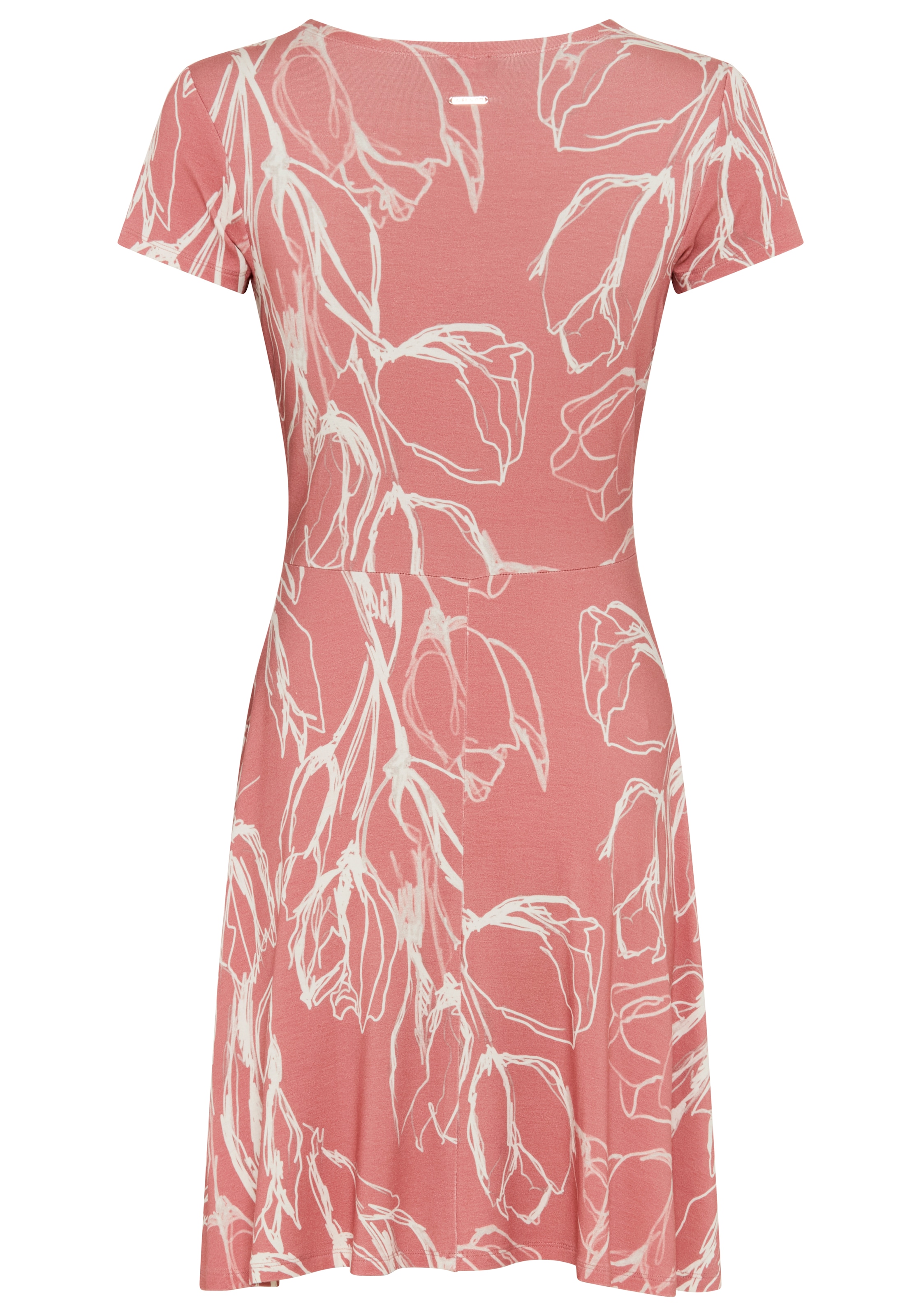 Laura Scott Sommerkleid im Basic Stil, elegantes Blumen-Muster, aus Viskose und Elasthan
