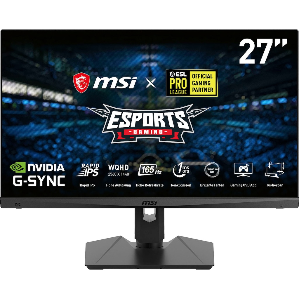 MSI Gaming-Monitor »Optix MAG274QRF QD«, 69 cm/27 Zoll, 2560 x 1440 px, WQHD, 1 ms Reaktionszeit, 165 Hz